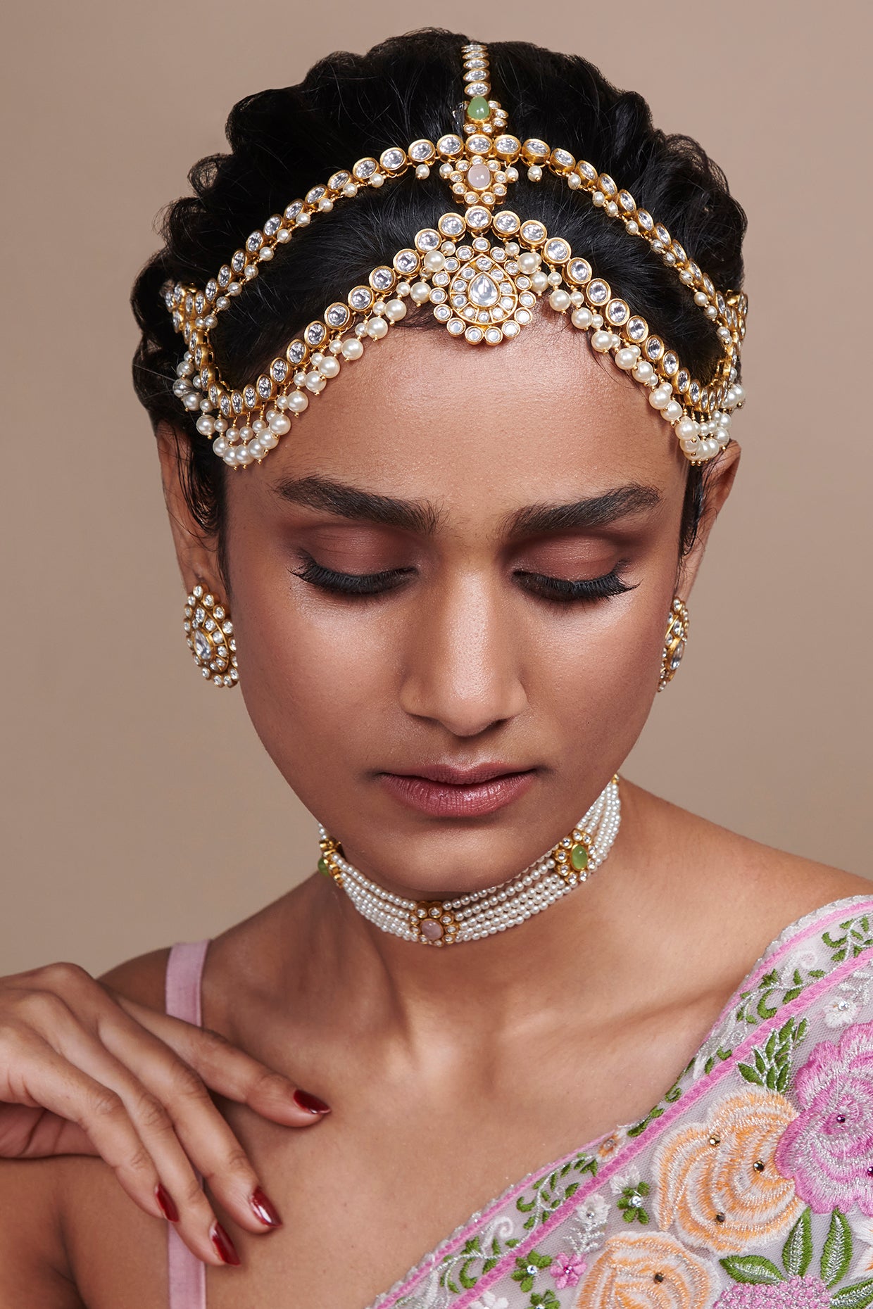 22kt Gold Plated Willow Choker Necklace