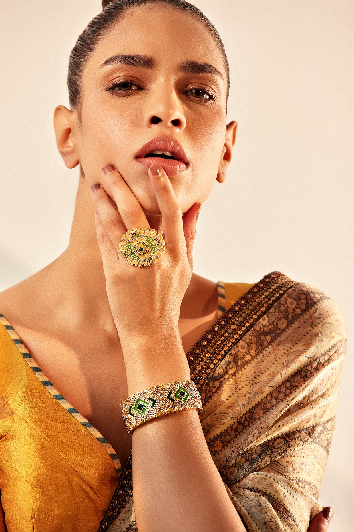 22kt Gold Plated Rumeli Bangle