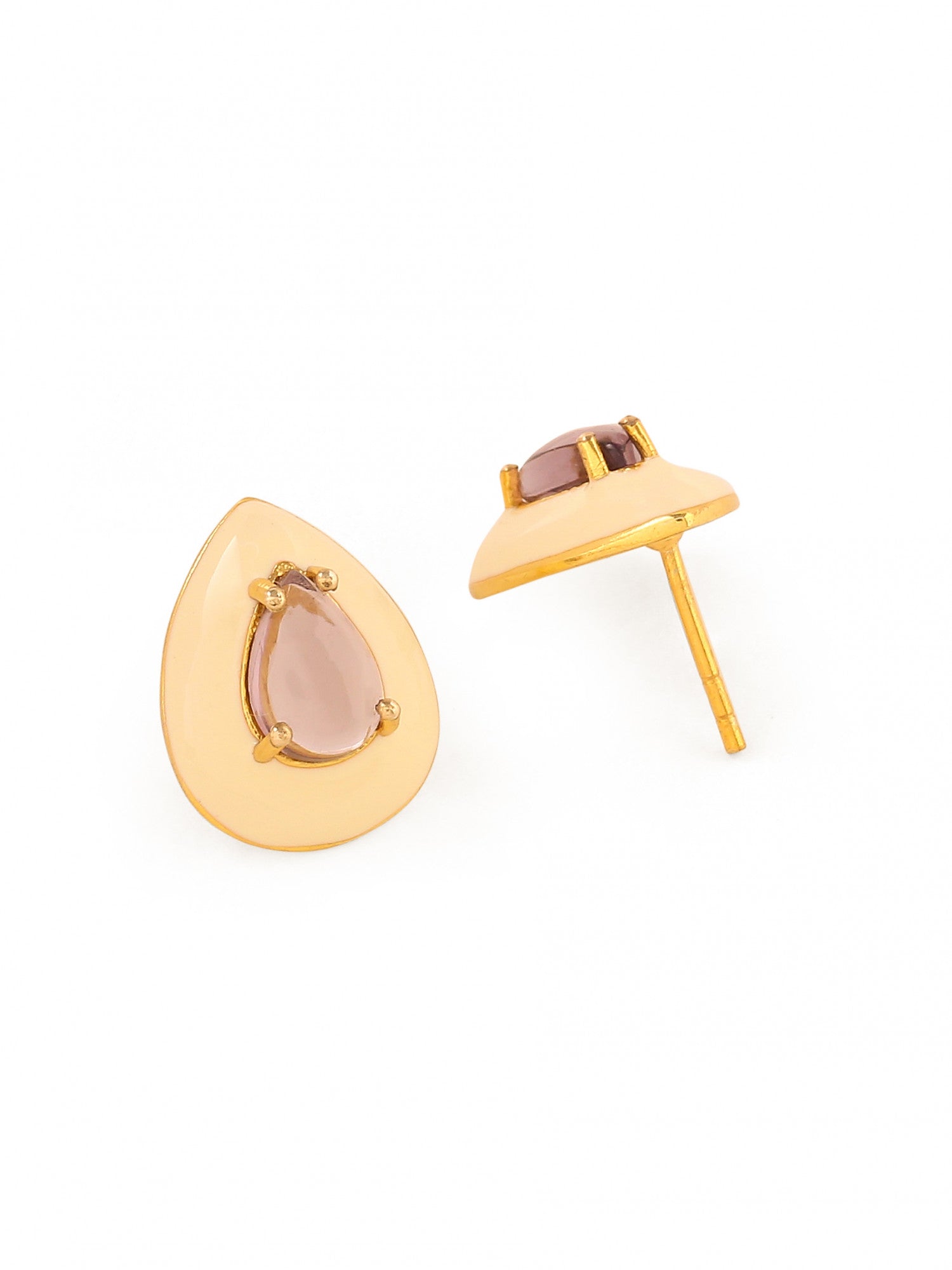 22k Gold Plated Ivory Drop Earrings