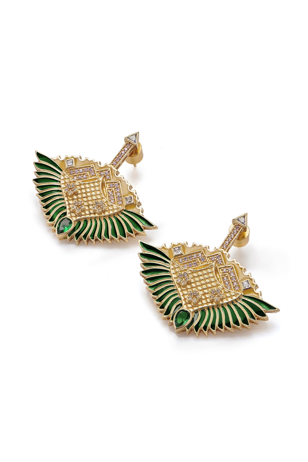 22kt Gold Plated Rumeli Studs Earrings