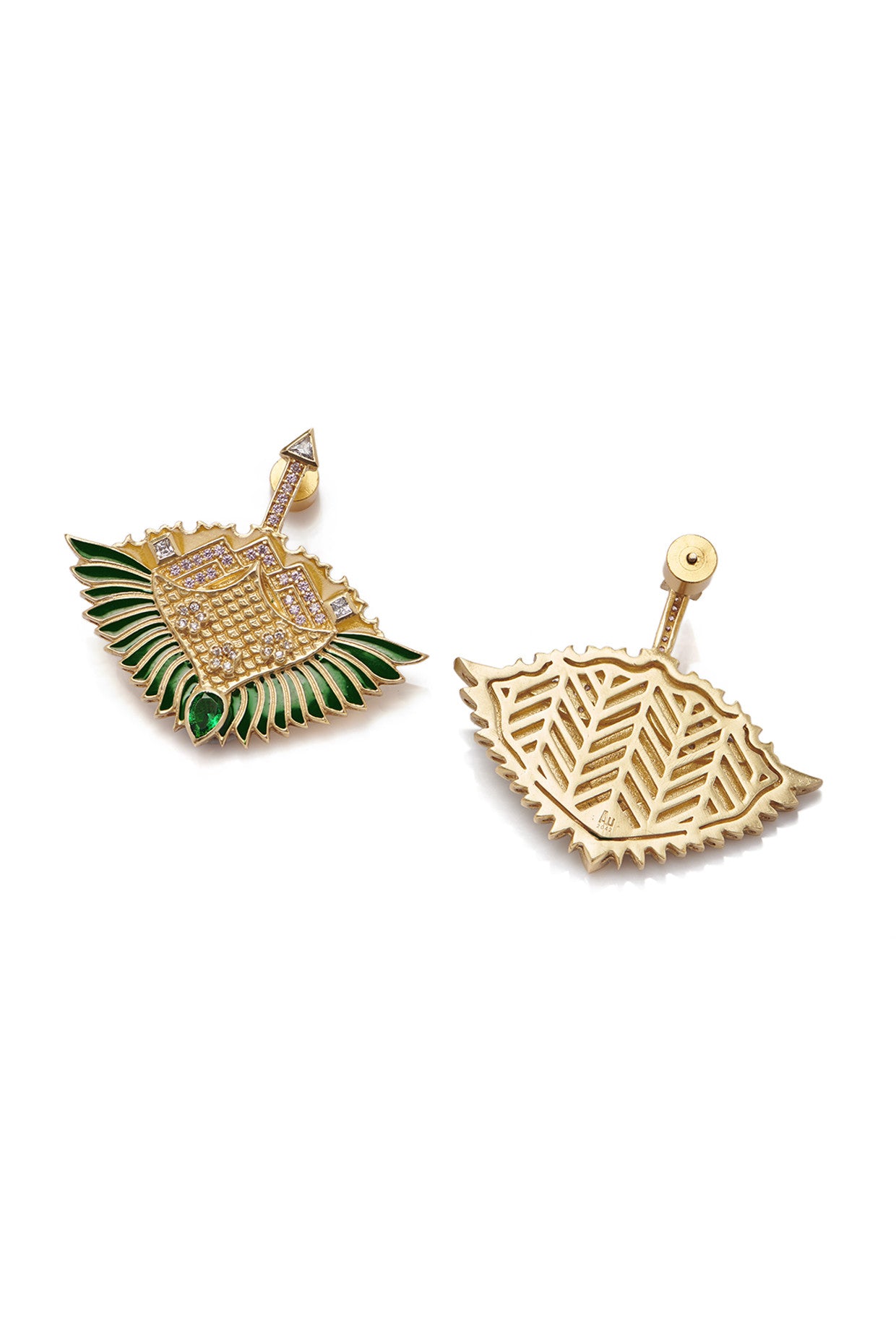 22kt Gold Plated Rumeli Studs Earrings