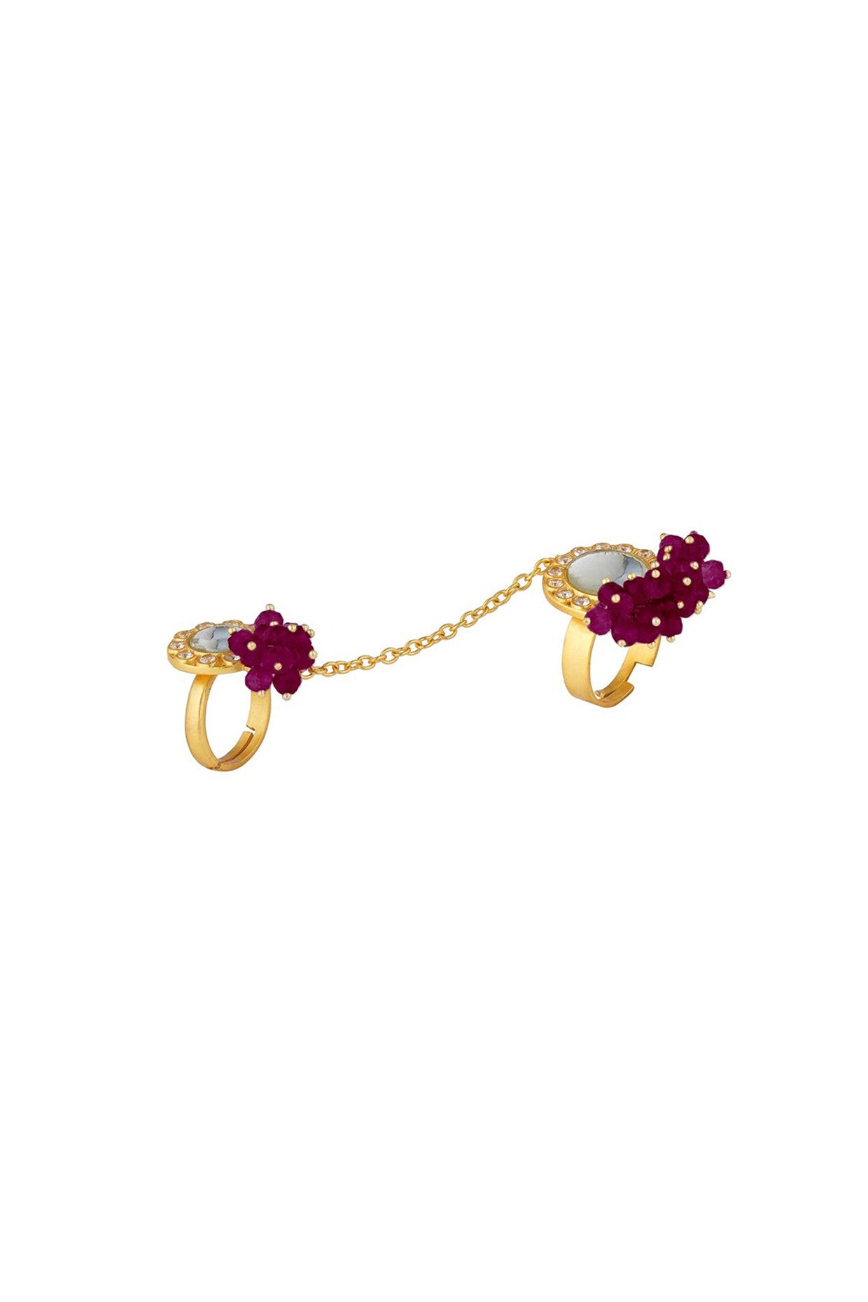 22kt Gold Plated Amethyst Ring