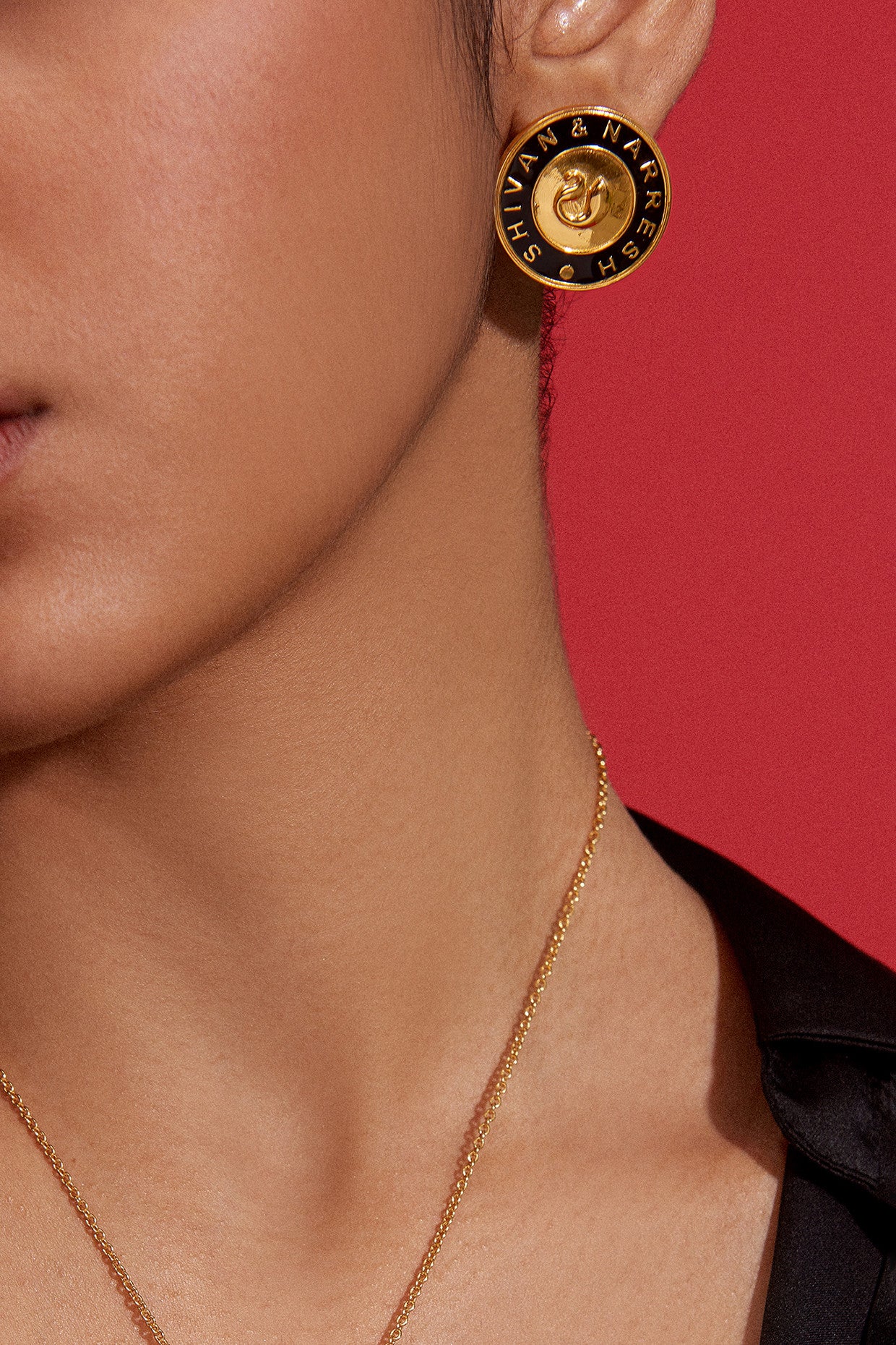 22kt Gold Plated Numisma Pendant Set