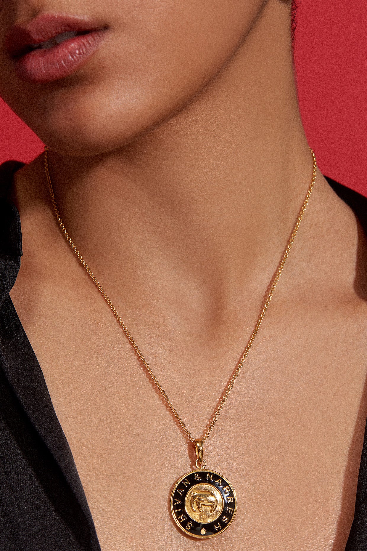 22kt Gold Plated Numisma Locket Necklace