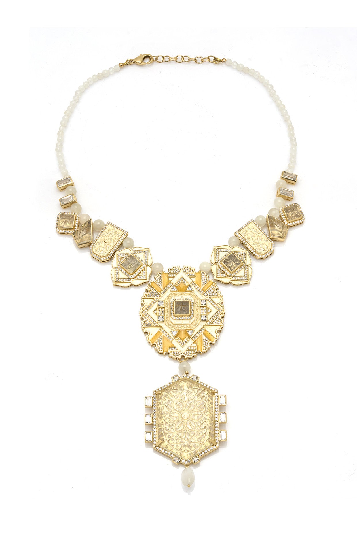22kt Gold Plated Amelia Statement Necklace