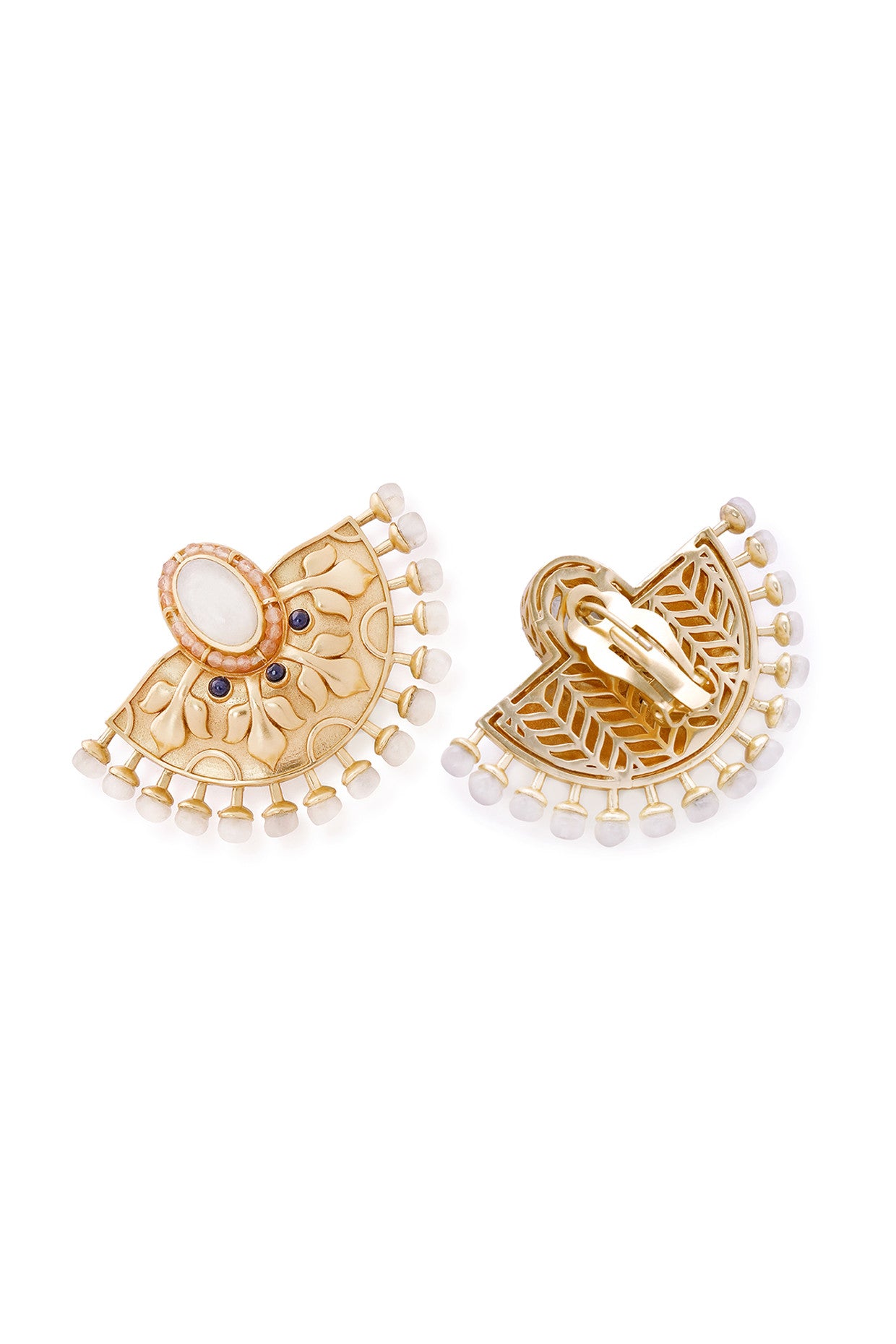 22kt Gold Plated Azra Statement Studs Earrings