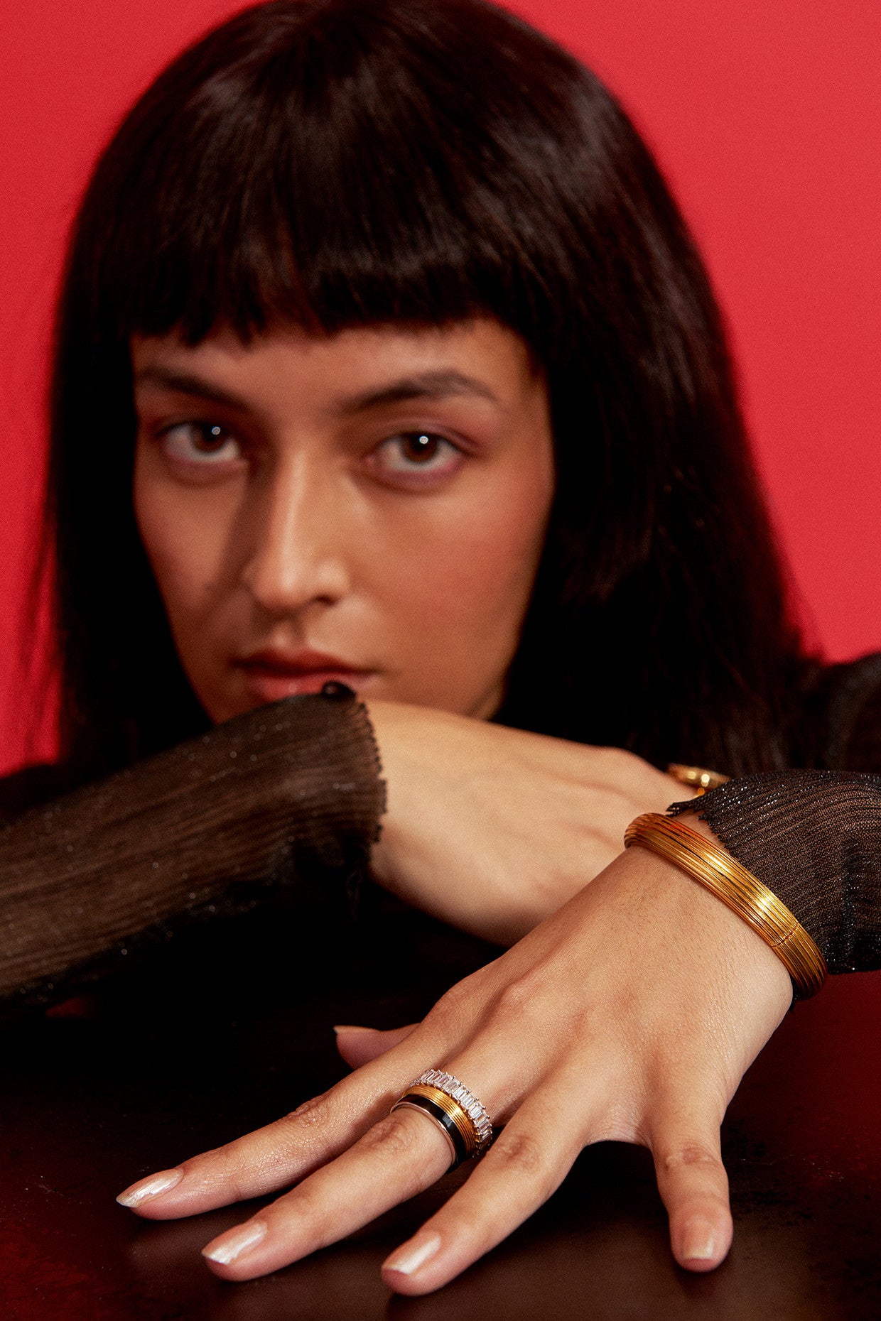 22kt Gold Plated Numisma Gilded Bangle