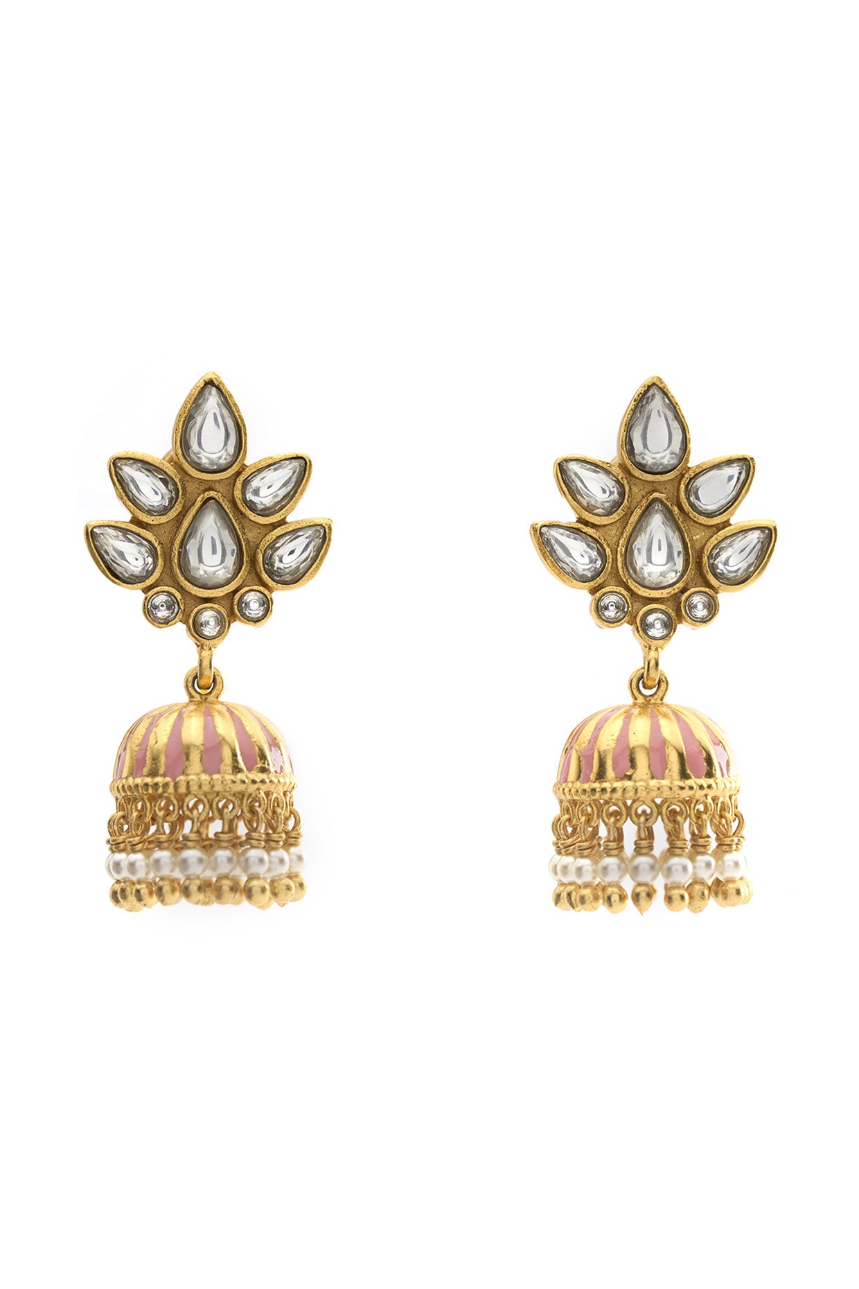 22kt Gold Plated Gulmohar Jhumkis