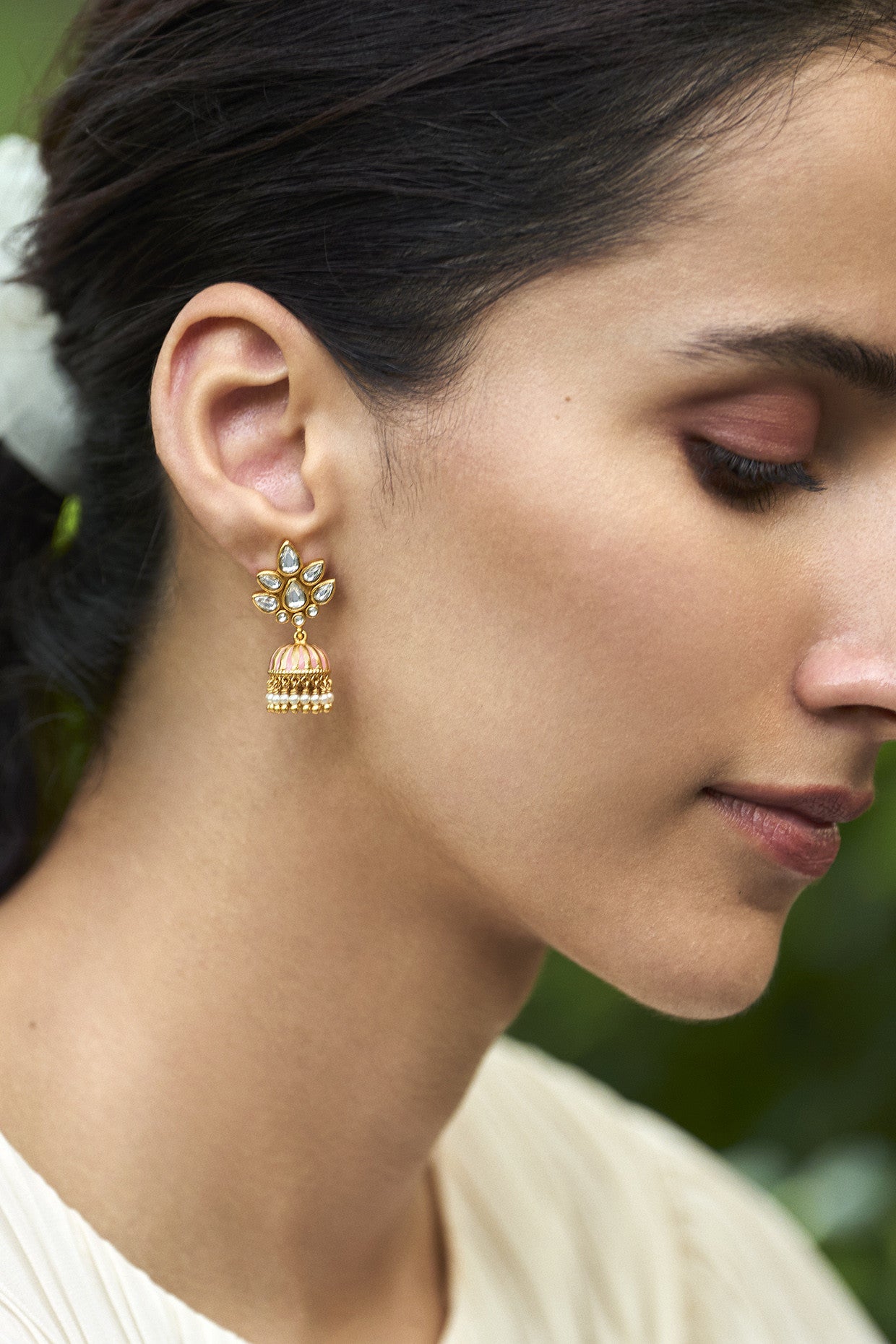 22kt Gold Plated Gulmohar Jhumkis