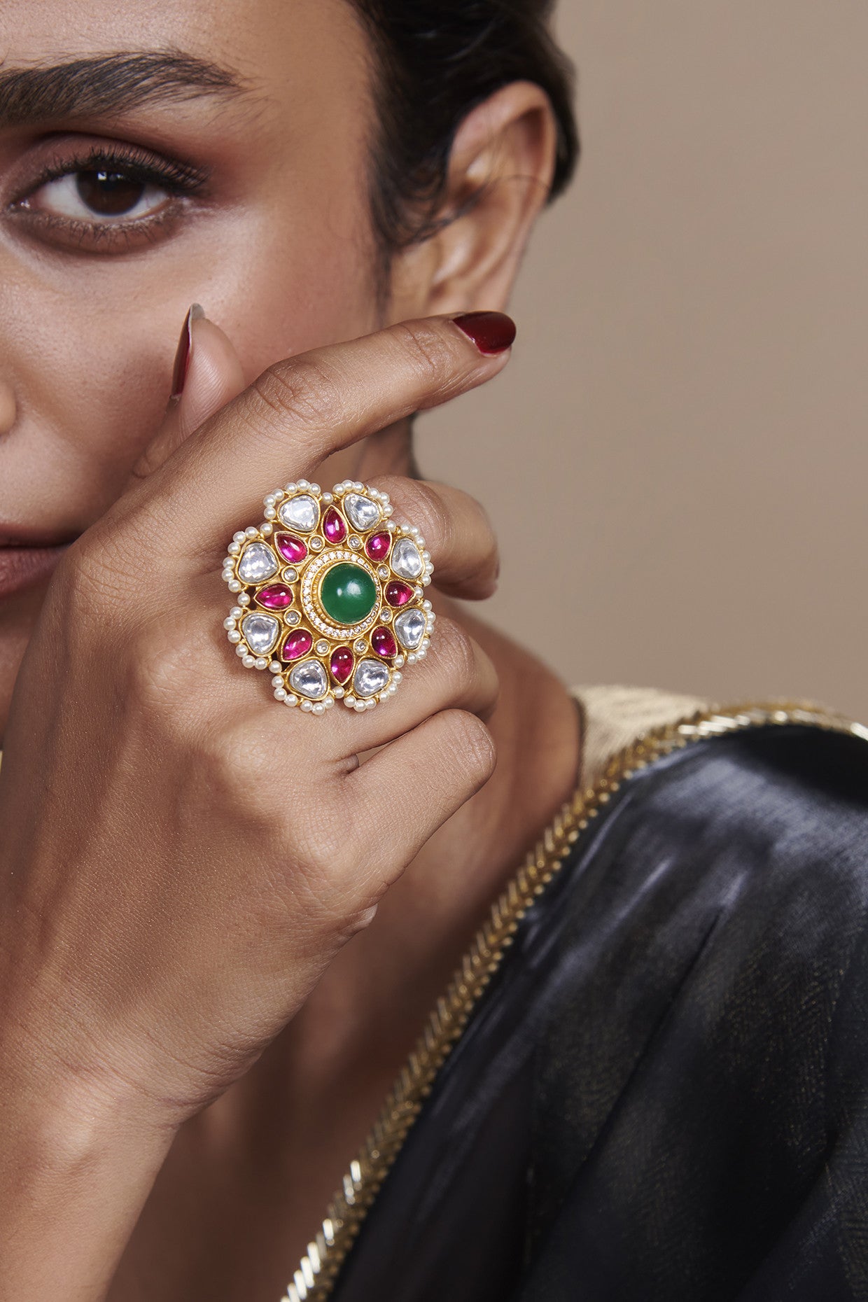 22kt Gold Plated Caspara Ring