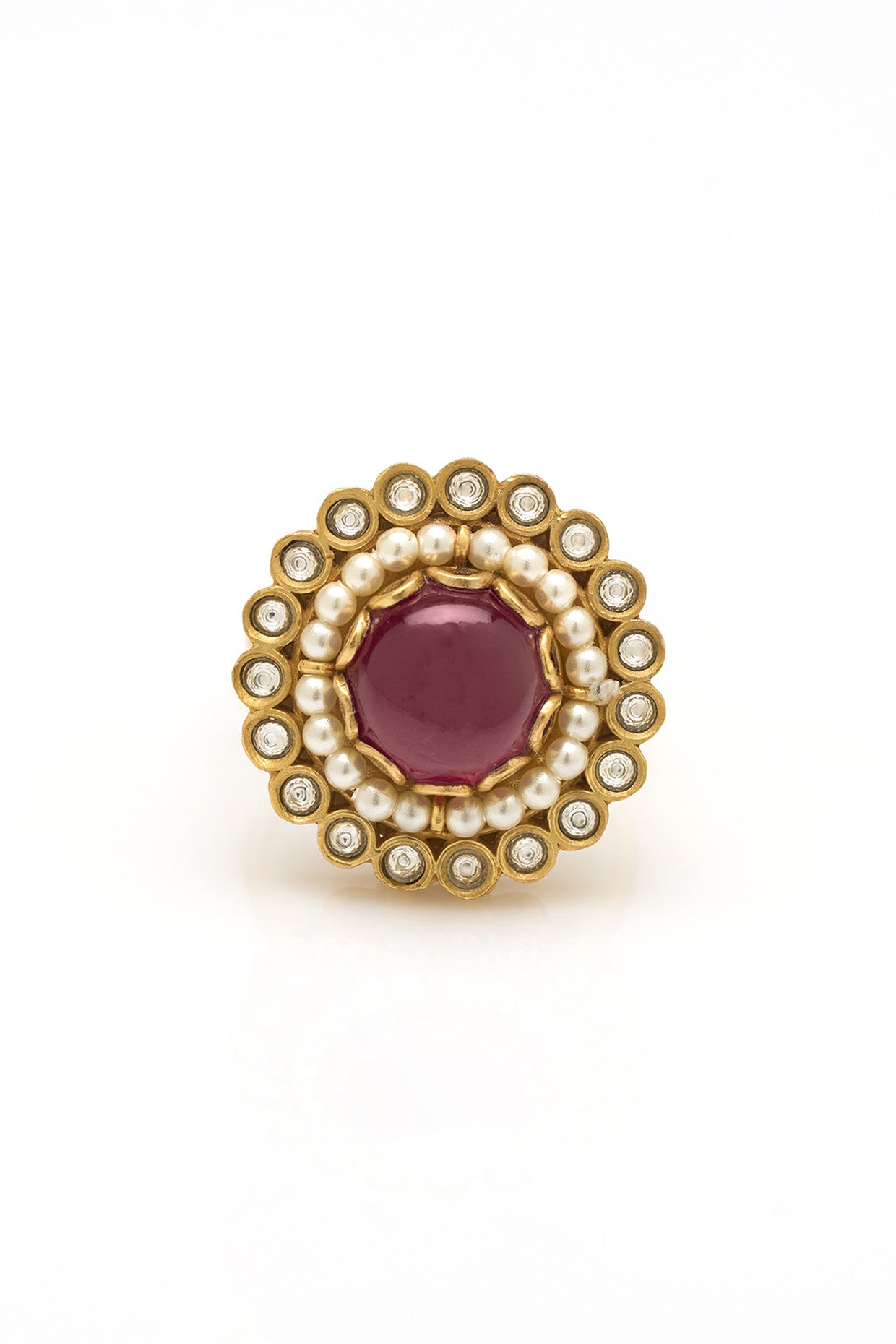 22kt Gold Plated Pakeezah Statement Ring