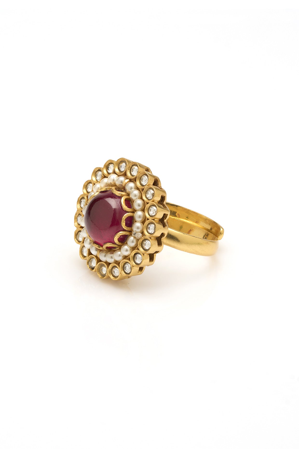 22kt Gold Plated Pakeezah Statement Ring