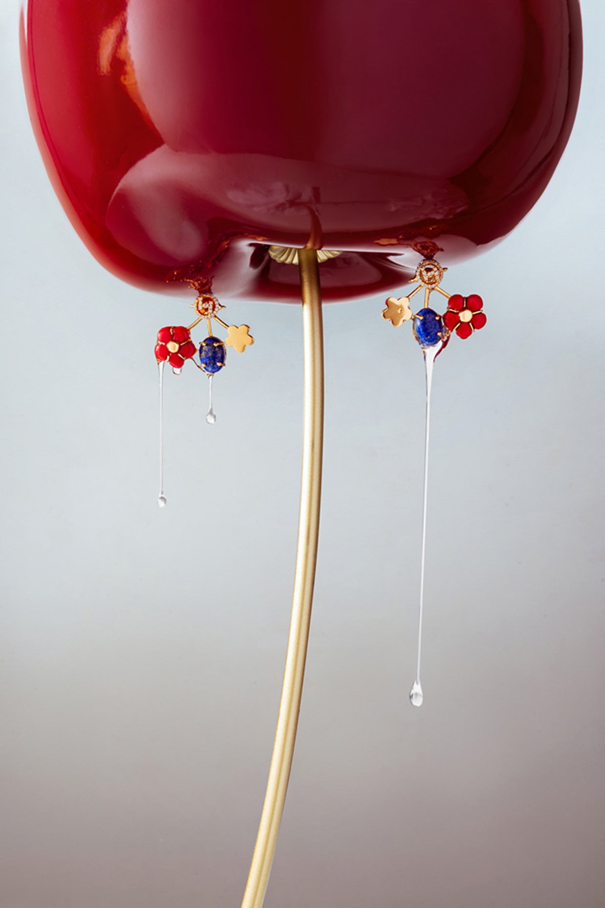 22kt Gold Plated Poppi Flower Earrings