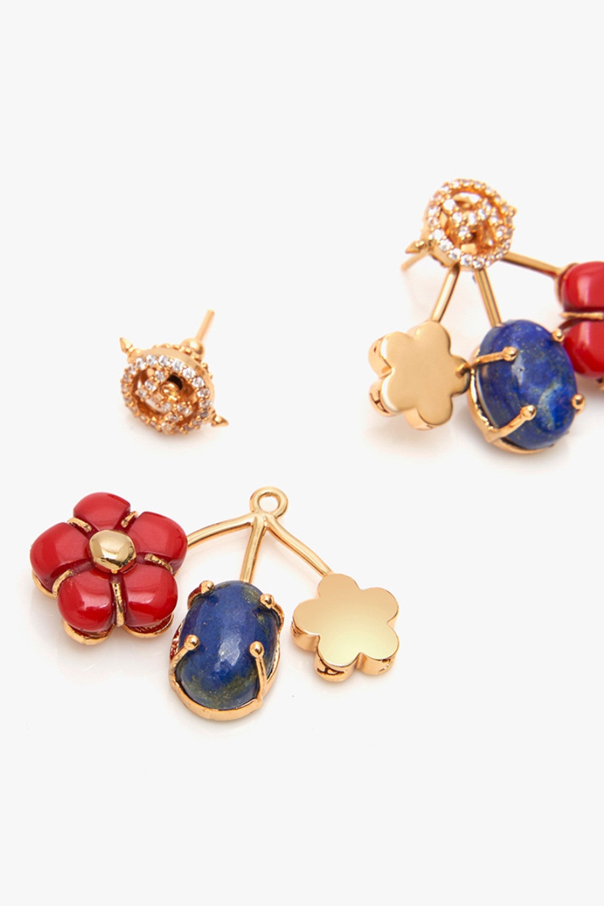 22kt Gold Plated Poppi Flower Earrings