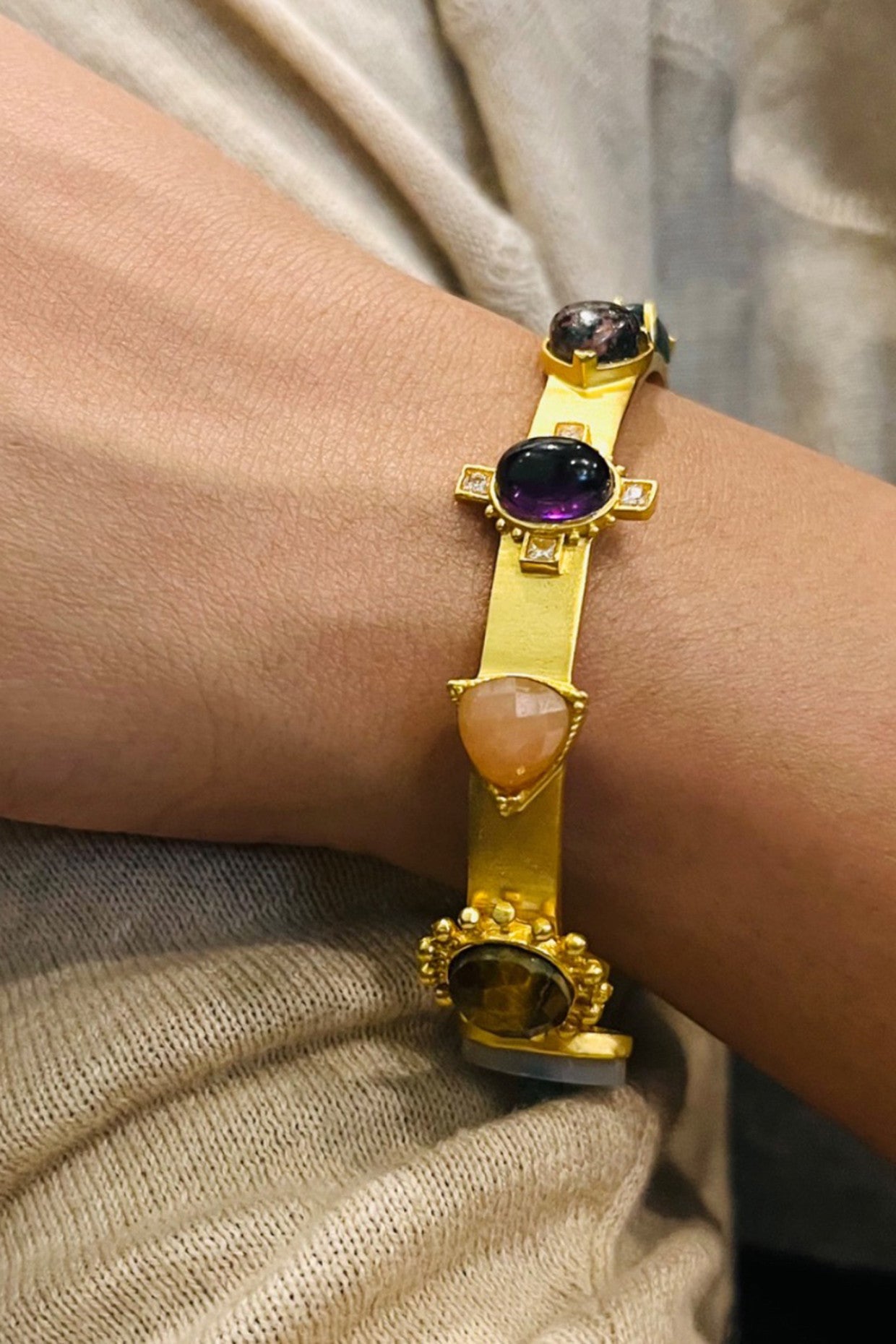 22kt Gold Plated Cuff Bangle