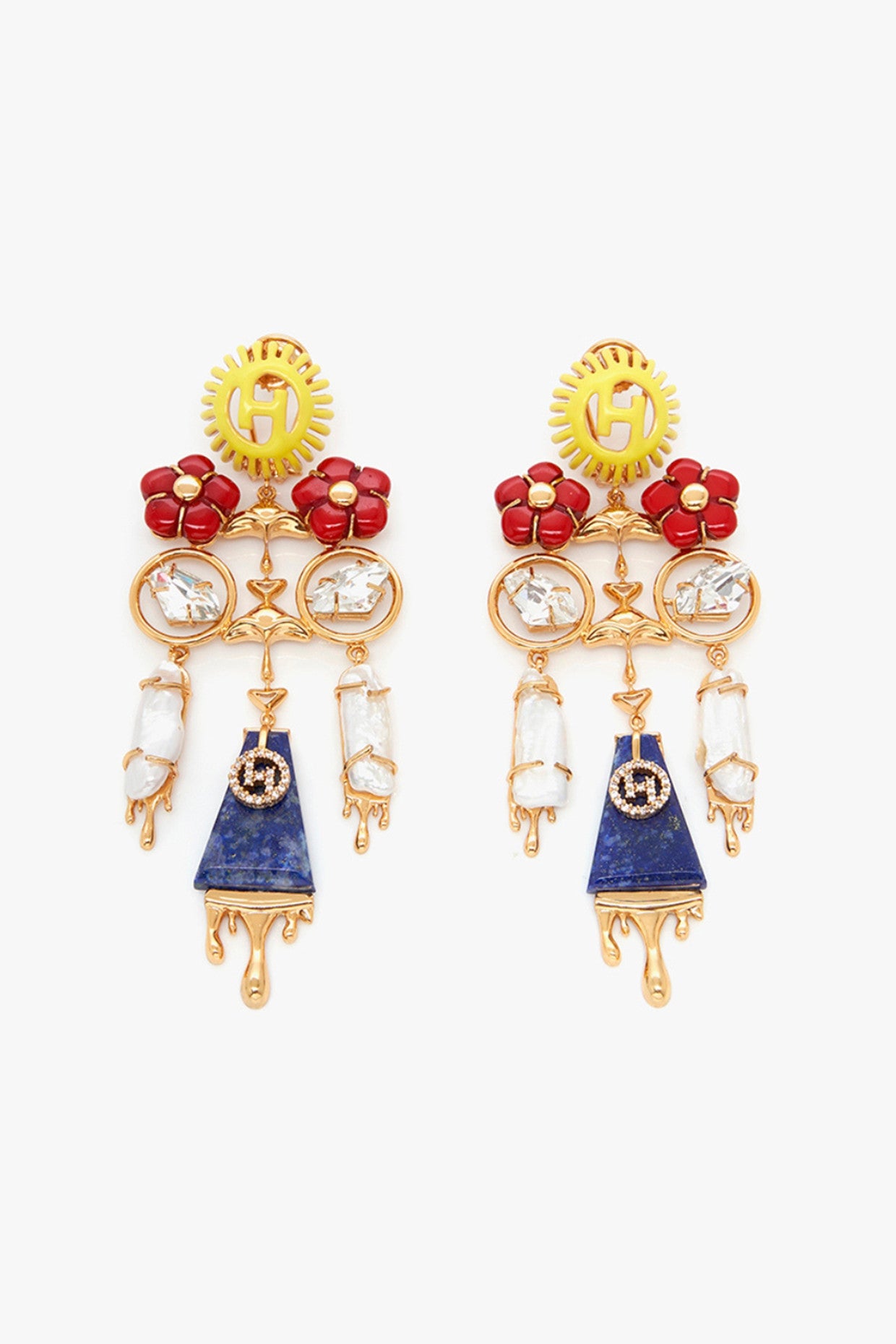 22kt Gold Plated Garden Earrings