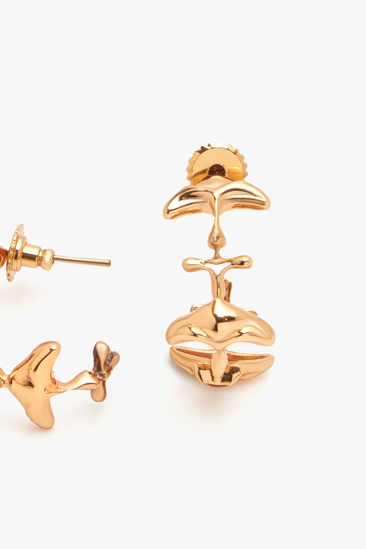 22kt Gold Plated Shroom Earrings