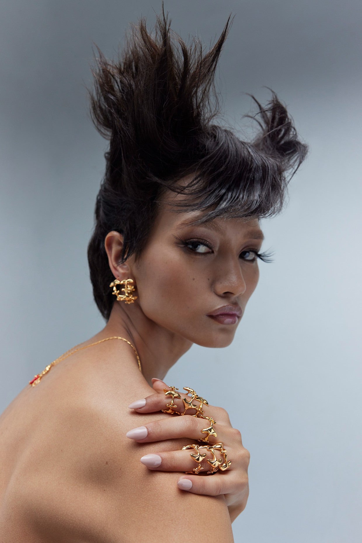 22kt Gold Plated Shroom Earrings