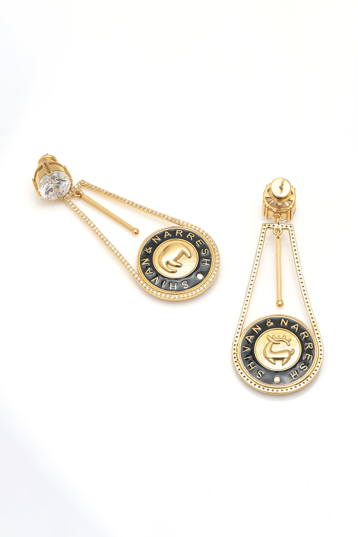 22kt Gold Plated Numsima Pendulum Earrings