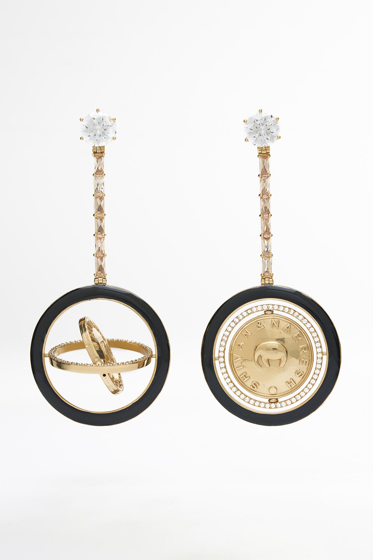 22kt Gold Plated Numsima Orbit Earrings
