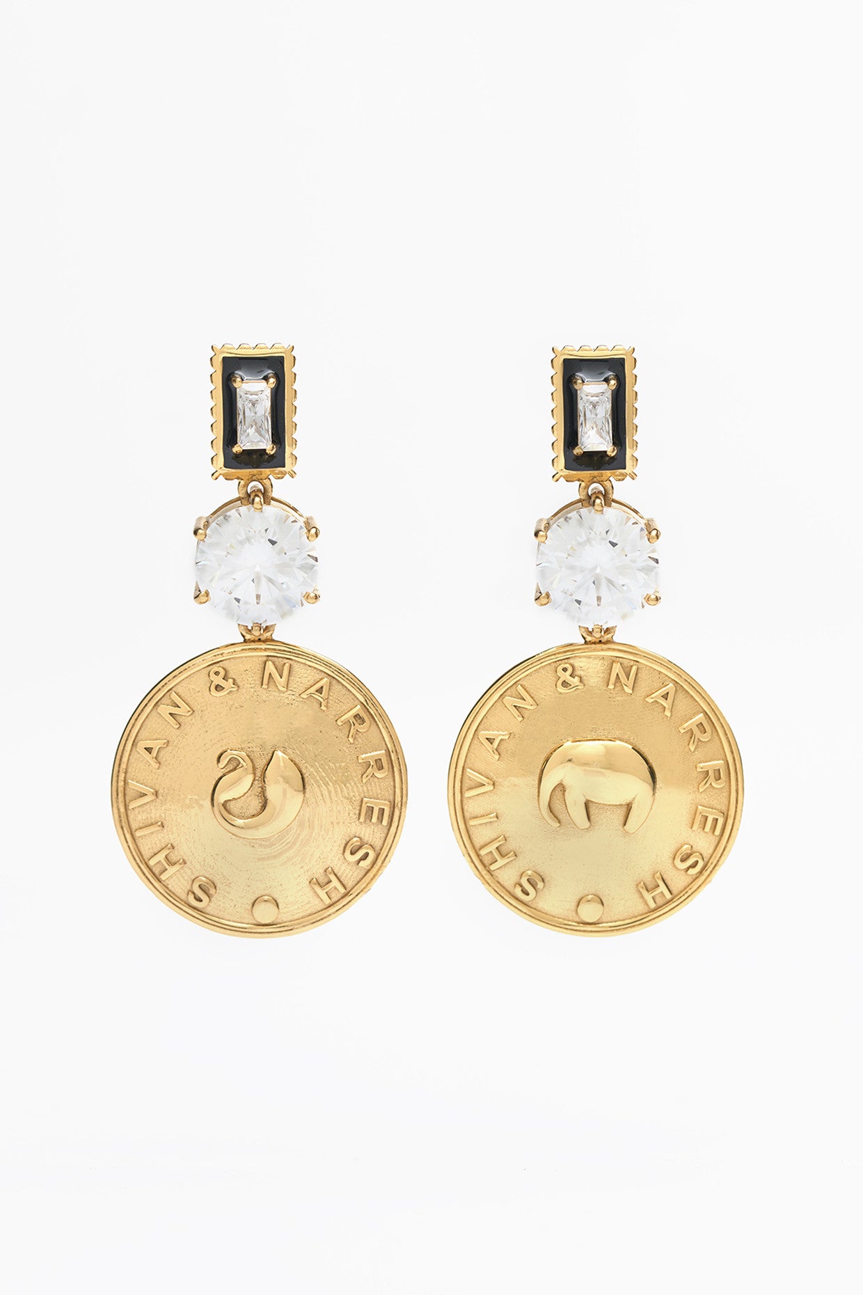 22kt Gold Plated Numsima Drop Earrings