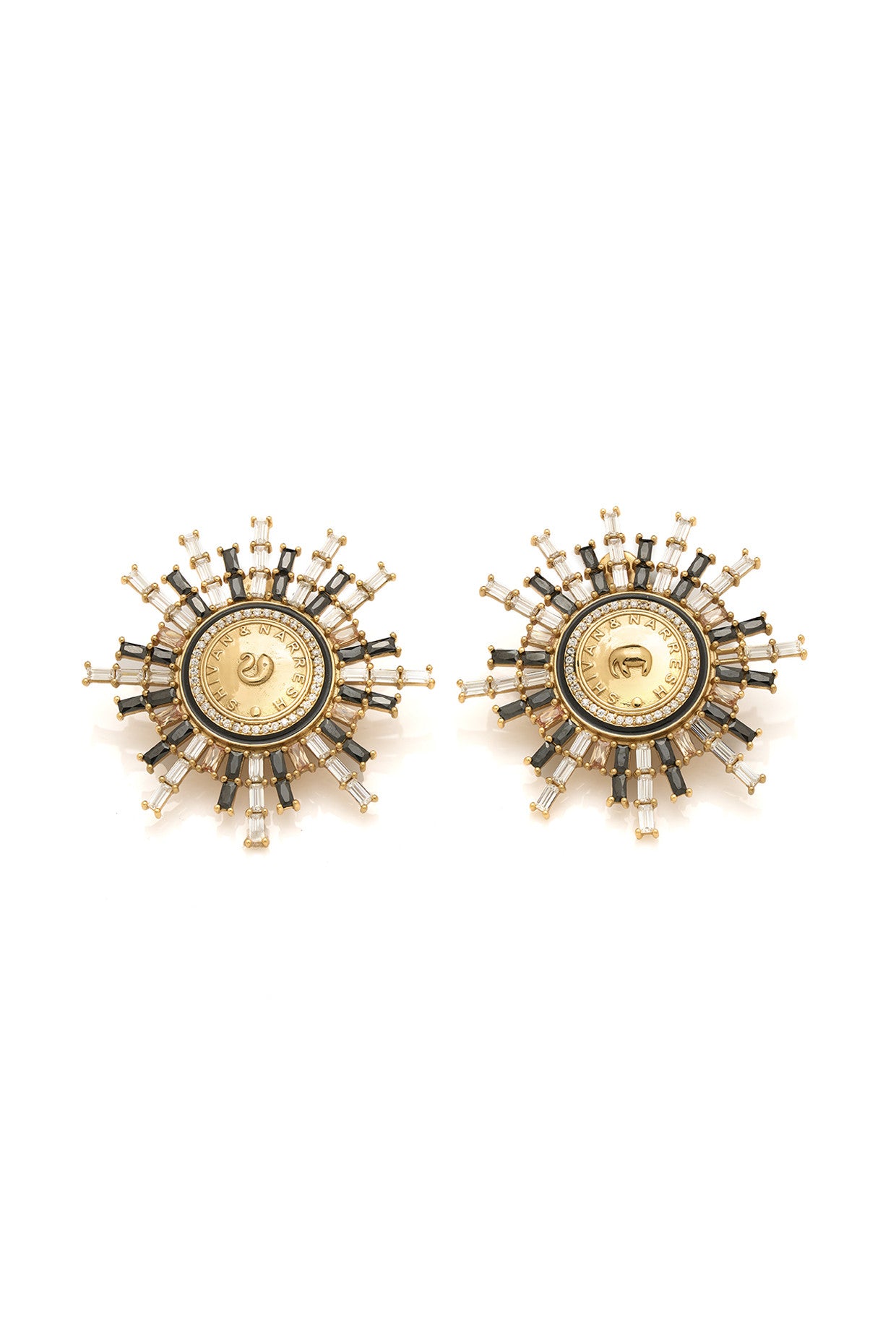 22kt Gold Plated Numsima Star Burst Earrings