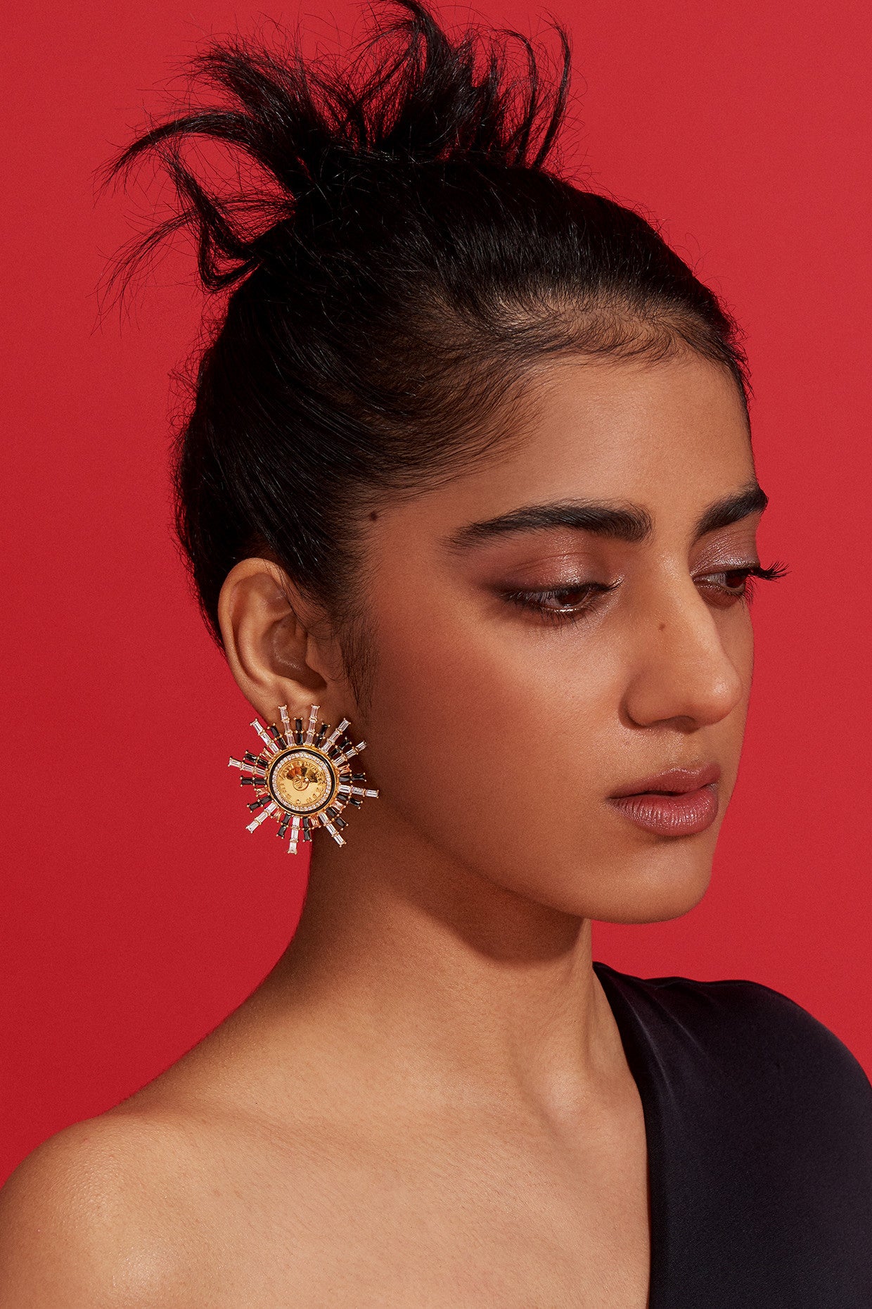 22kt Gold Plated Numsima Star Burst Earrings