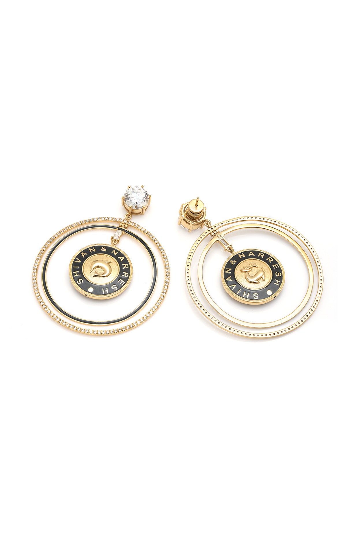 22kt Gold Plated Numisma Annular Earrings