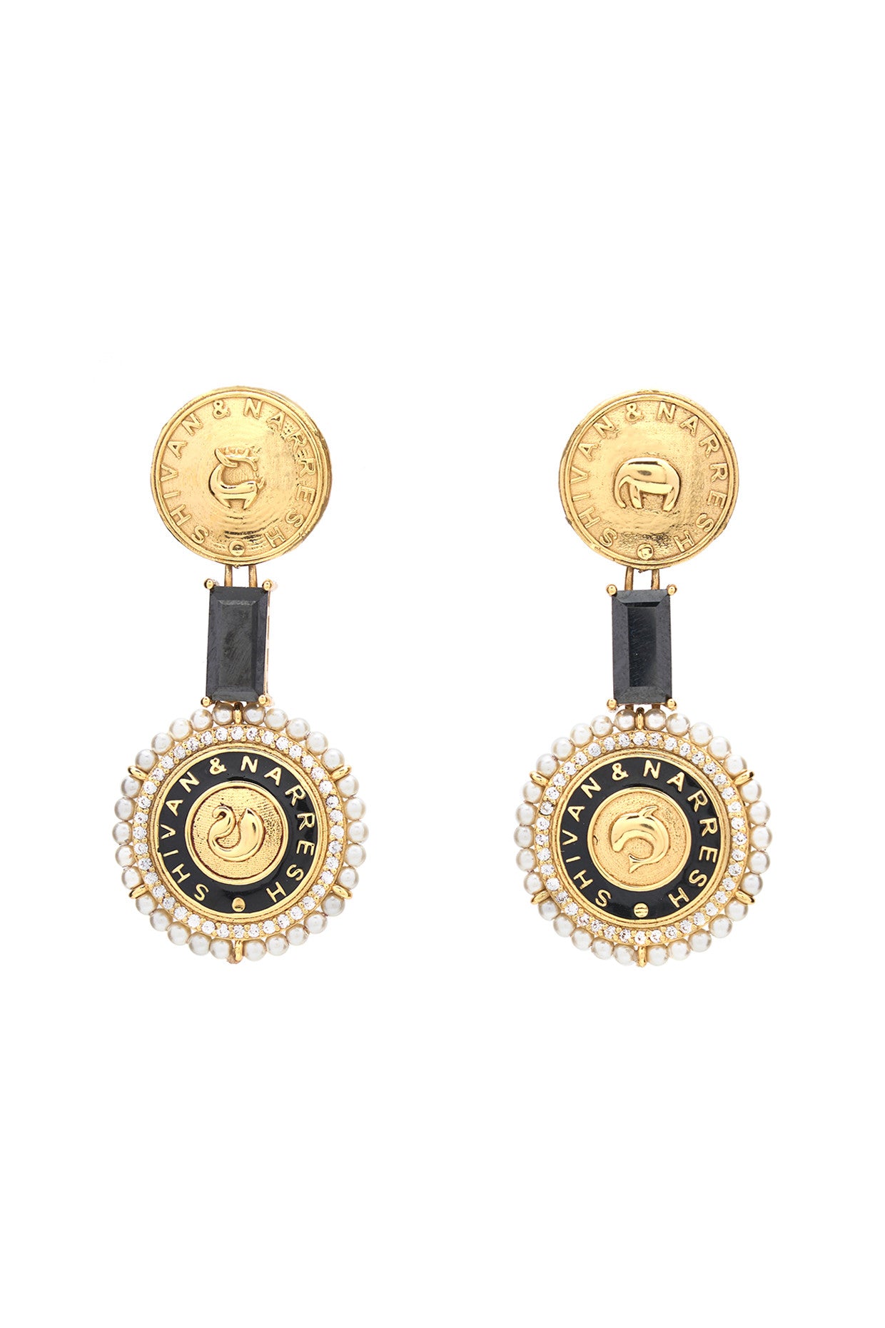 22kt Gold Plated Numsima Drop Earrings