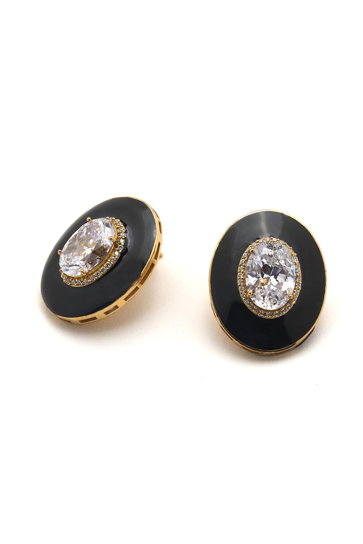 22kt Gold Plated Numisma Nyx Studs Earrings