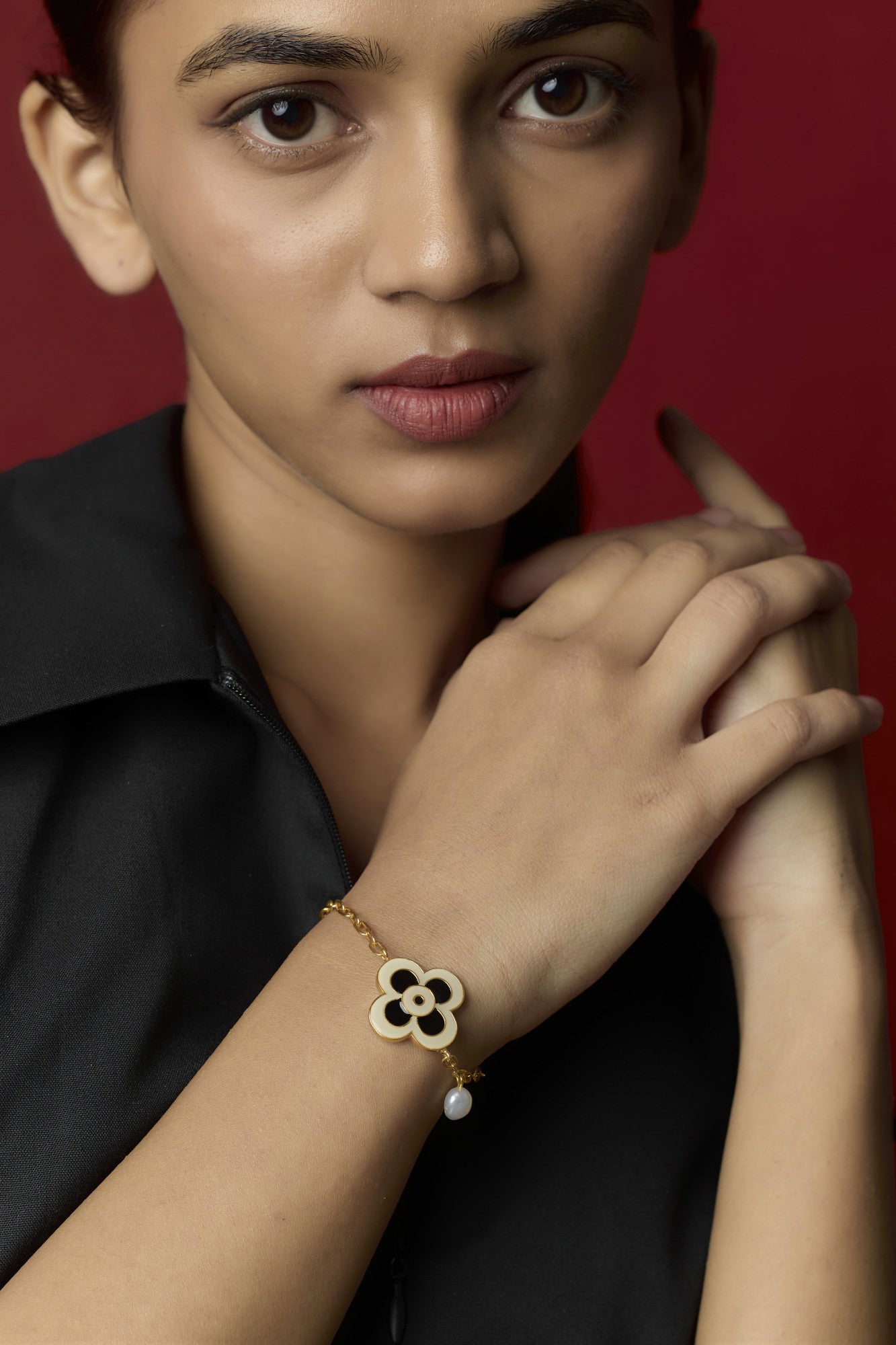 22kt Gold Plated Floral Bracelet