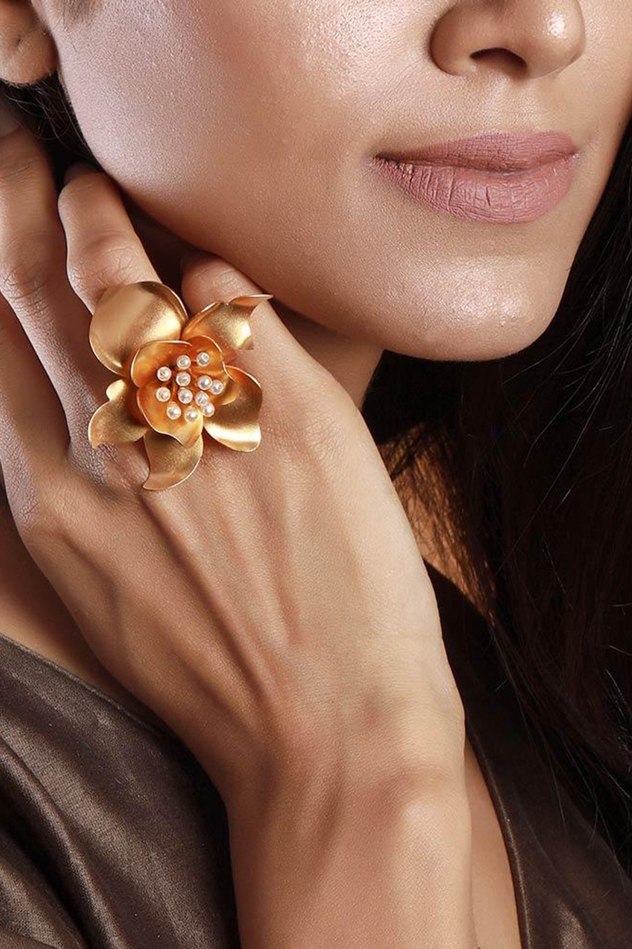 22kt Gold Plated Gardenia Ring