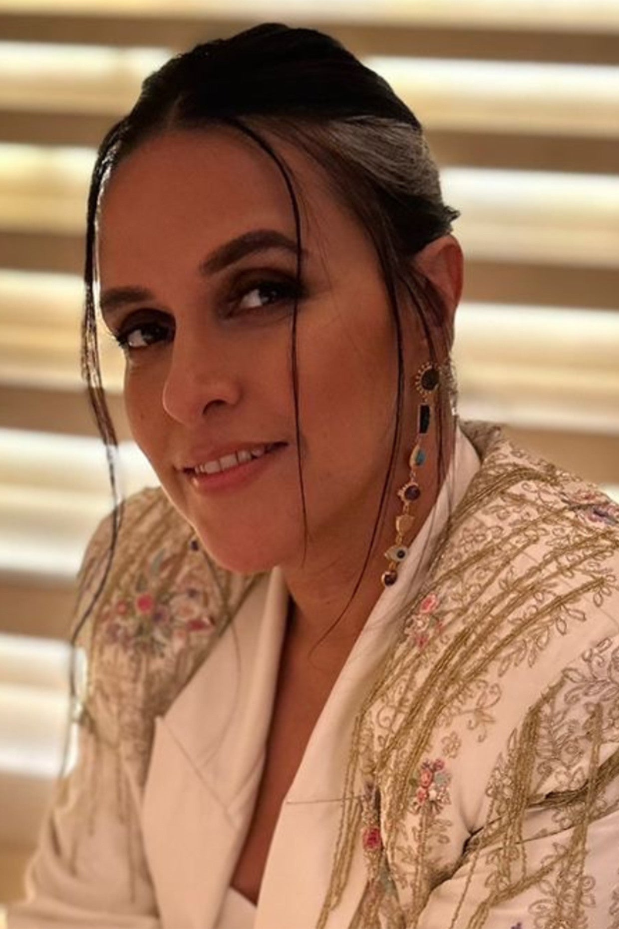 22kt Gold Plated Gemstone Earrings