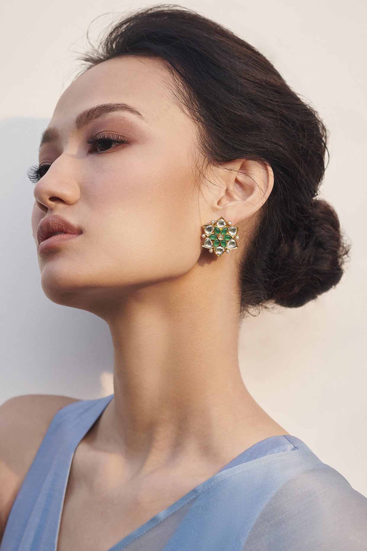 22kt Gold Plated Olea Studs Earrings