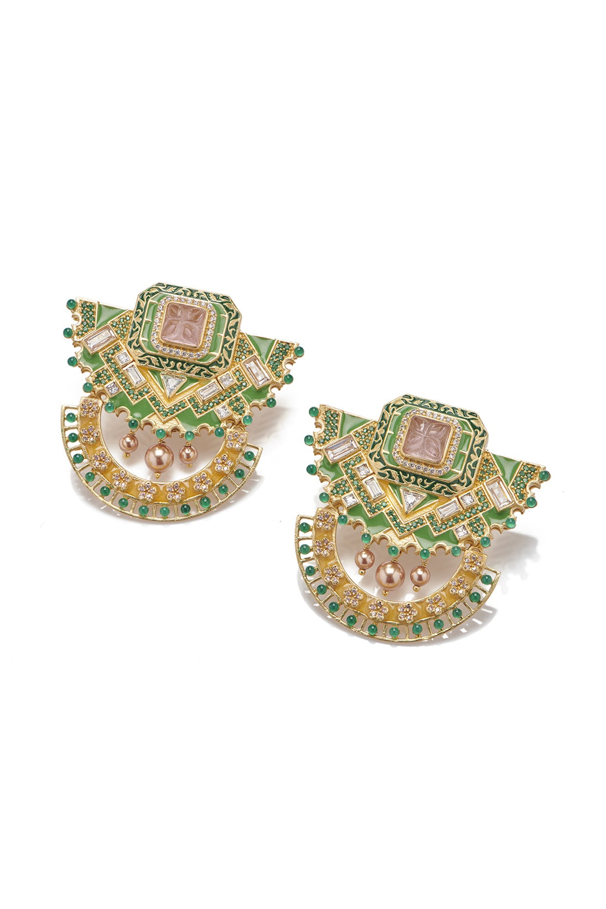 22kt Gold Plated Rumeli Majestic Earrings