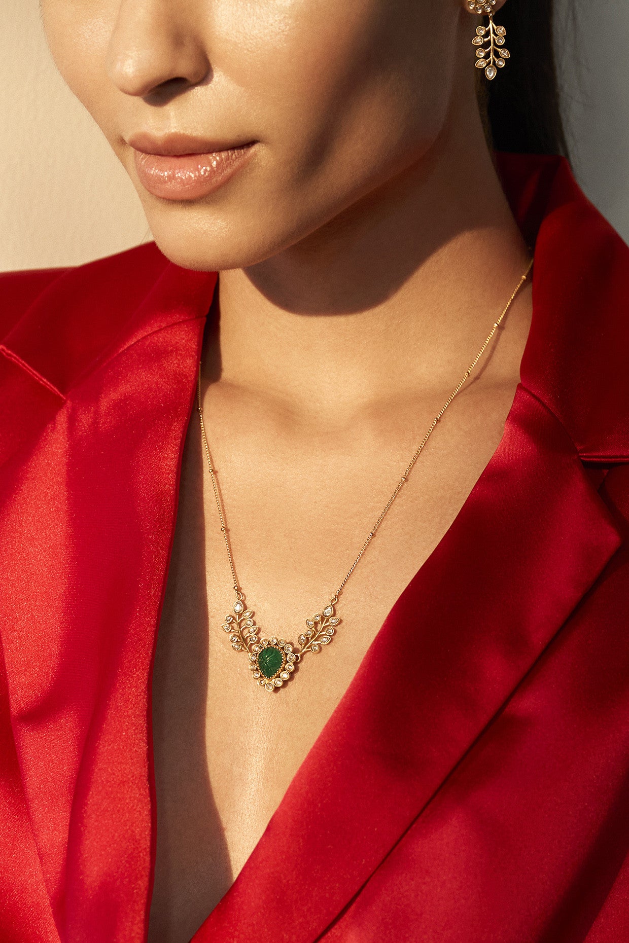 22kt Gold Plated Rosa Dainty Necklace