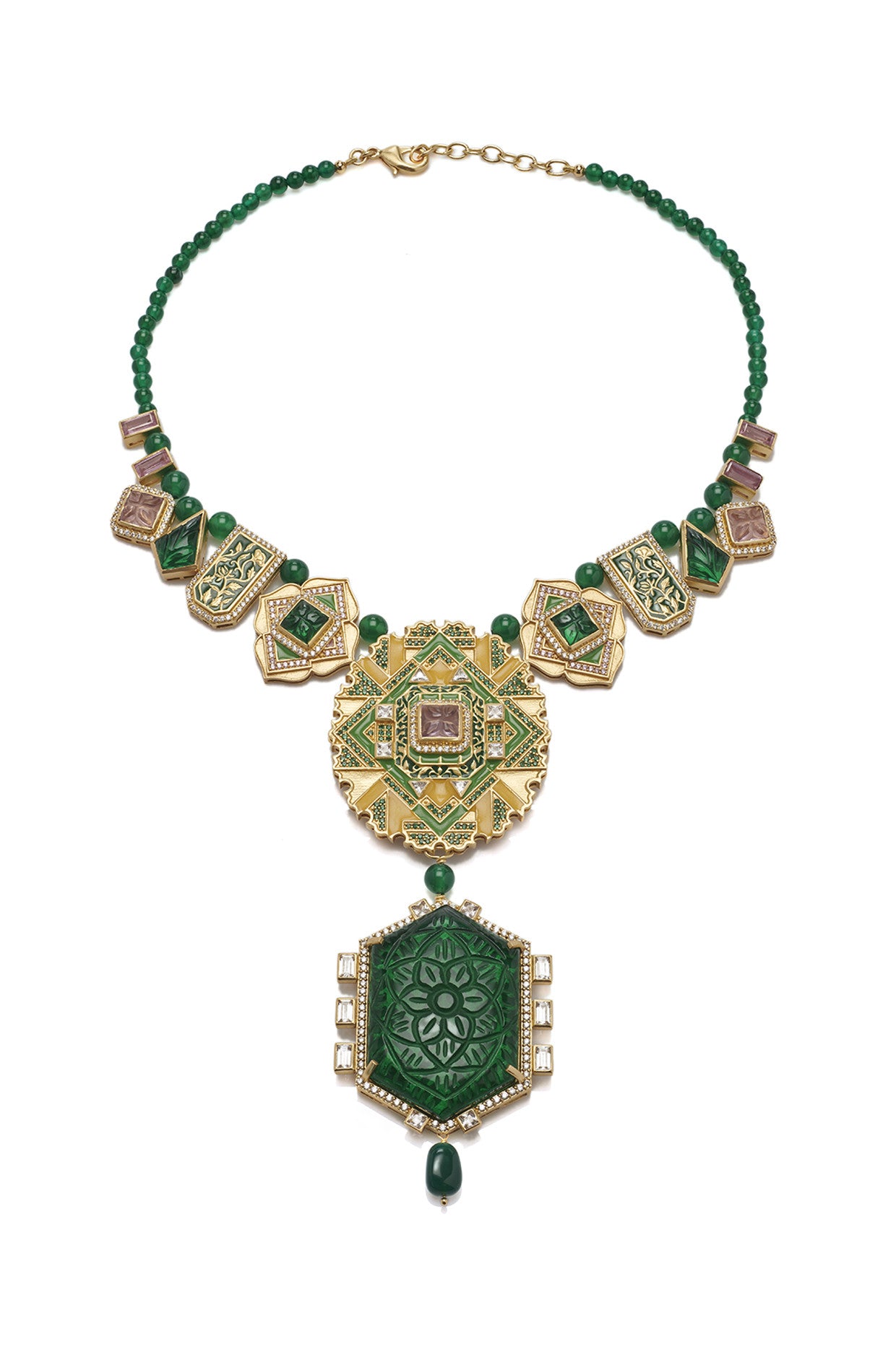 22kt Gold Plated Rumeli Statement Necklace