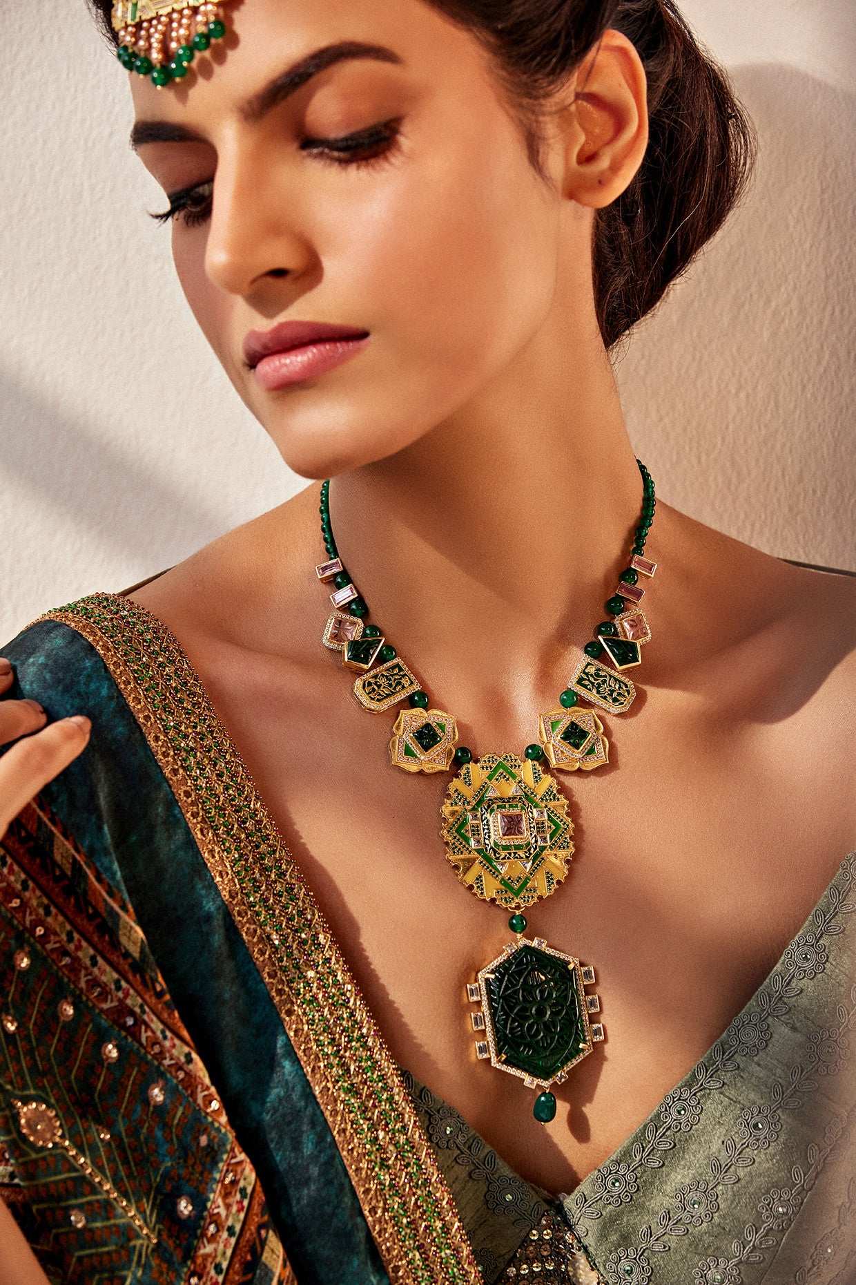 22kt Gold Plated Rumeli Statement Necklace