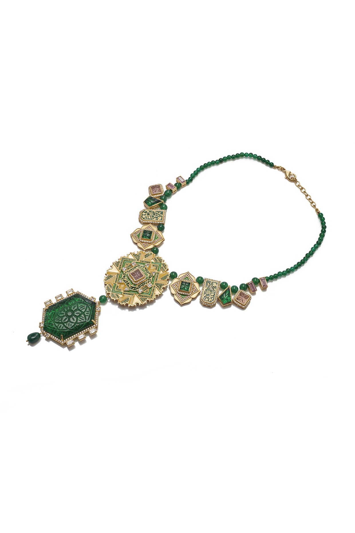 22kt Gold Plated Rumeli Statement Necklace