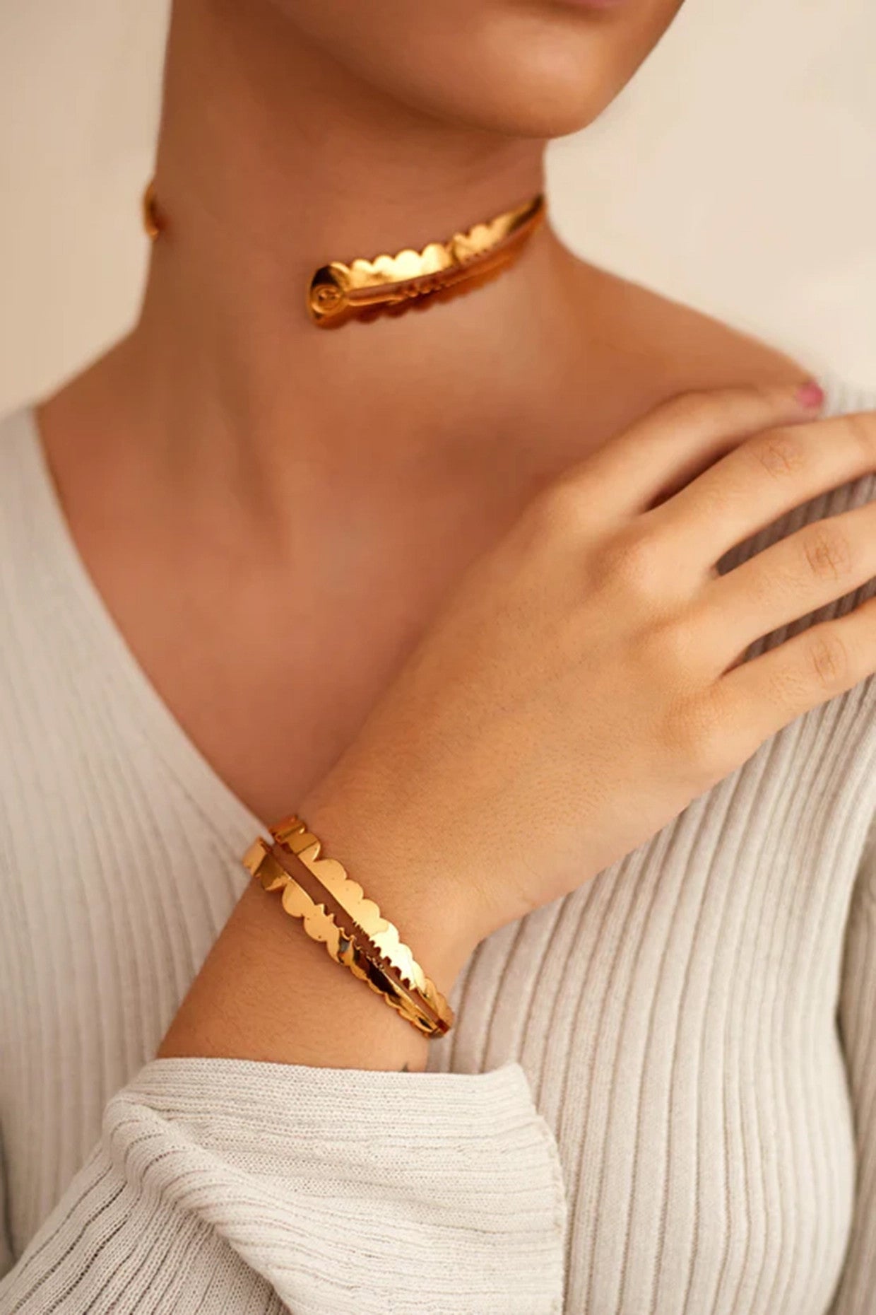 22kt Gold Plated Handcuff