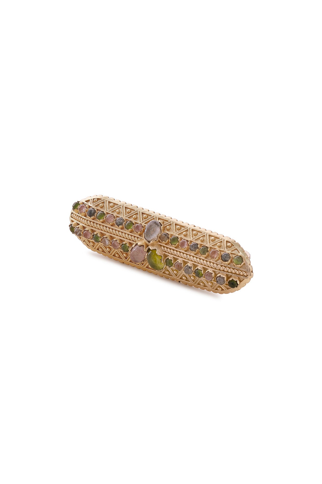 22kt Gold Plated Azra Double Motif Ring