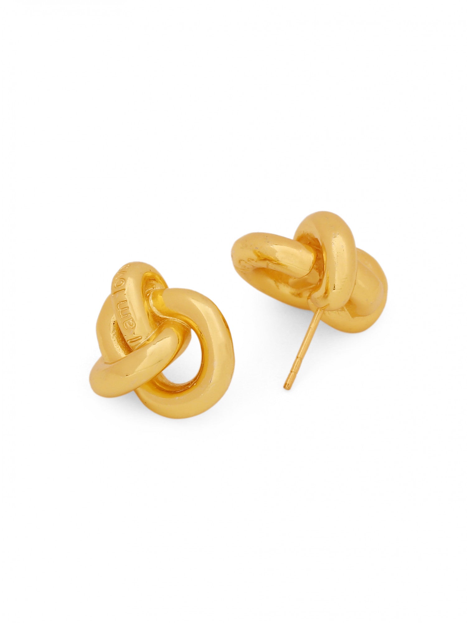 22kt Gold Plated Knot Earrings