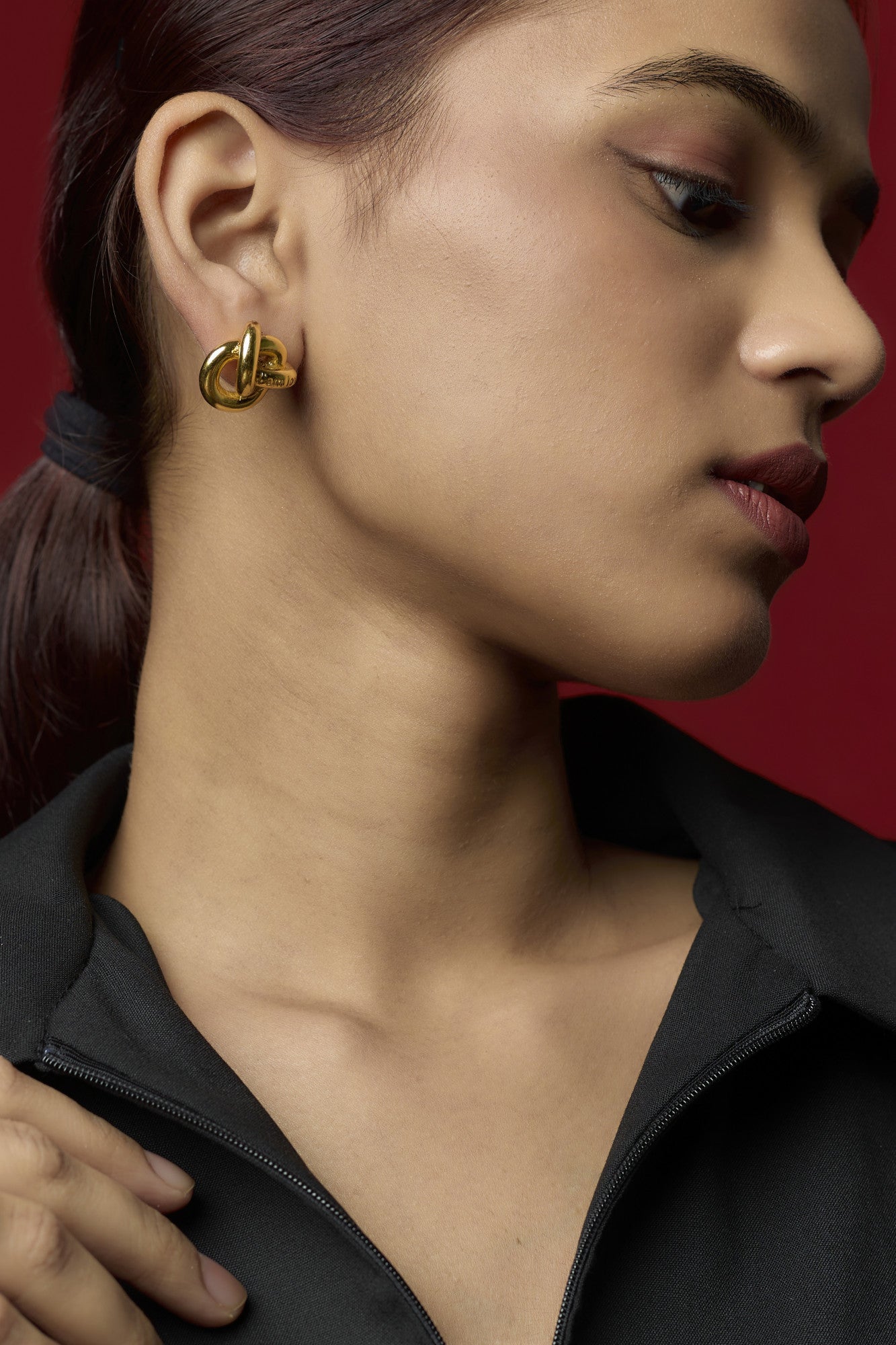 22kt Gold Plated Knot Earrings