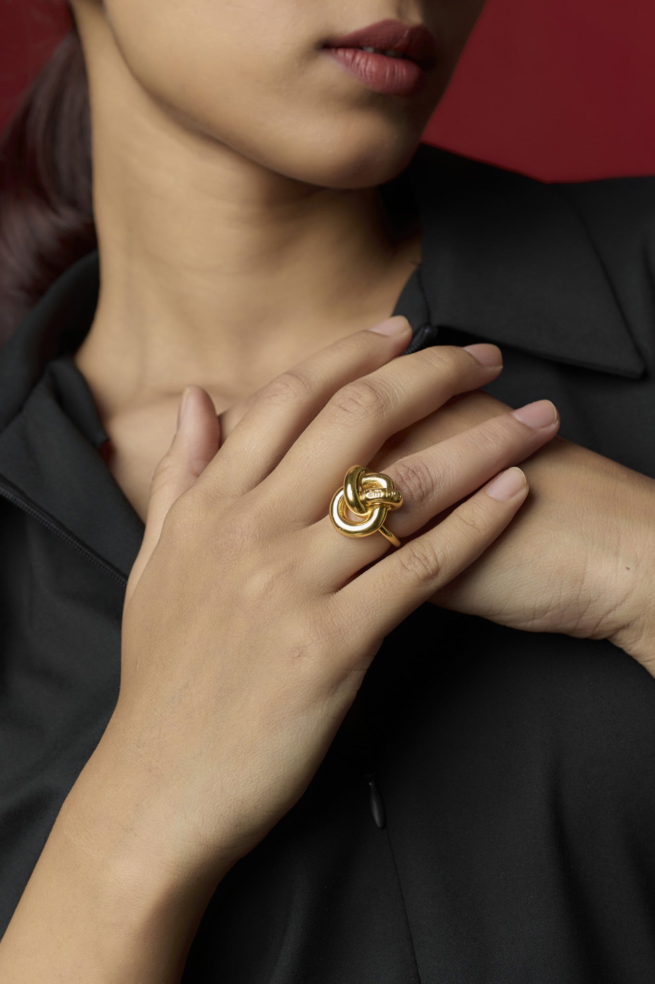 22kt Gold Plated Knot Ring