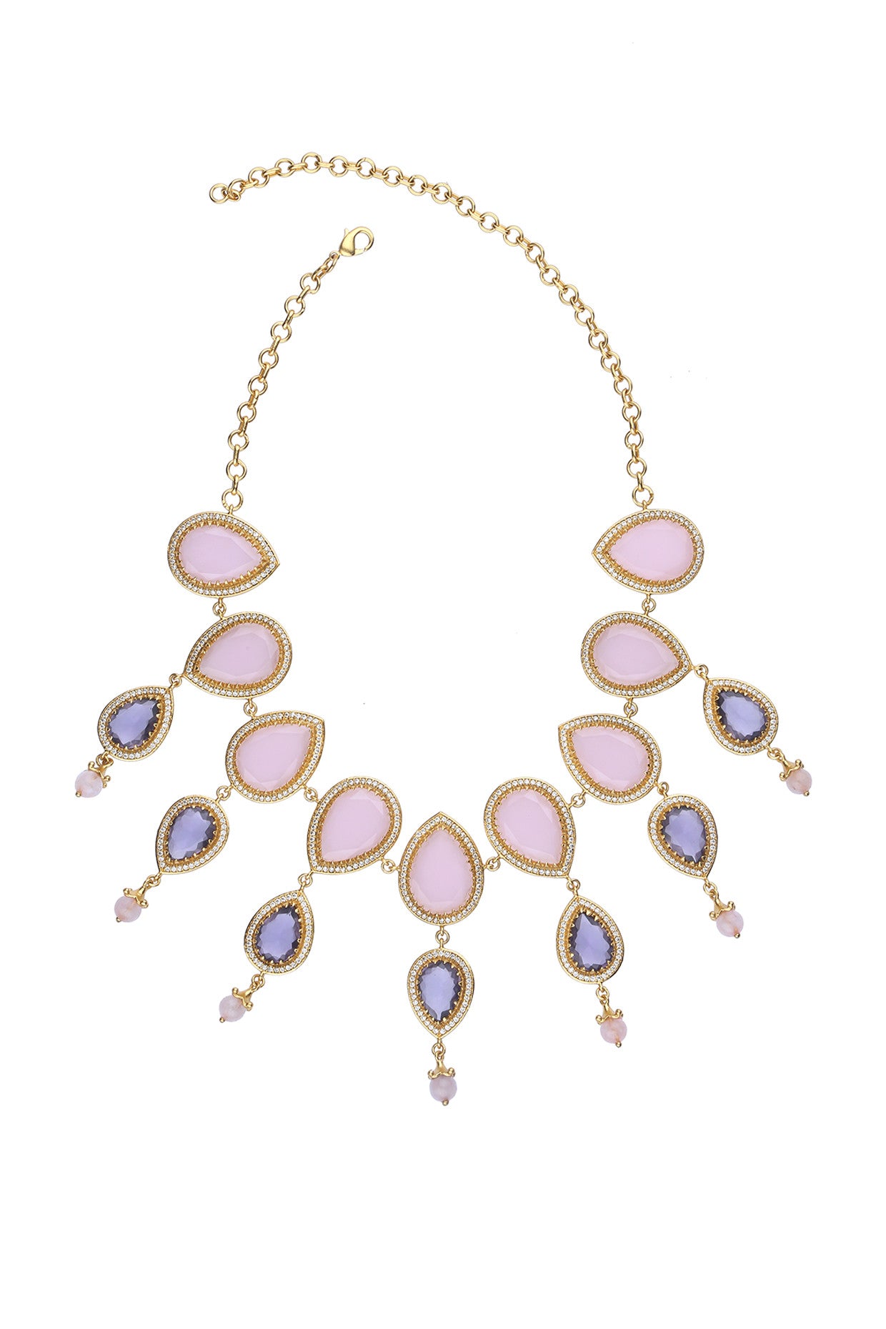 22kt Gold Plated Wild Lavender Necklace
