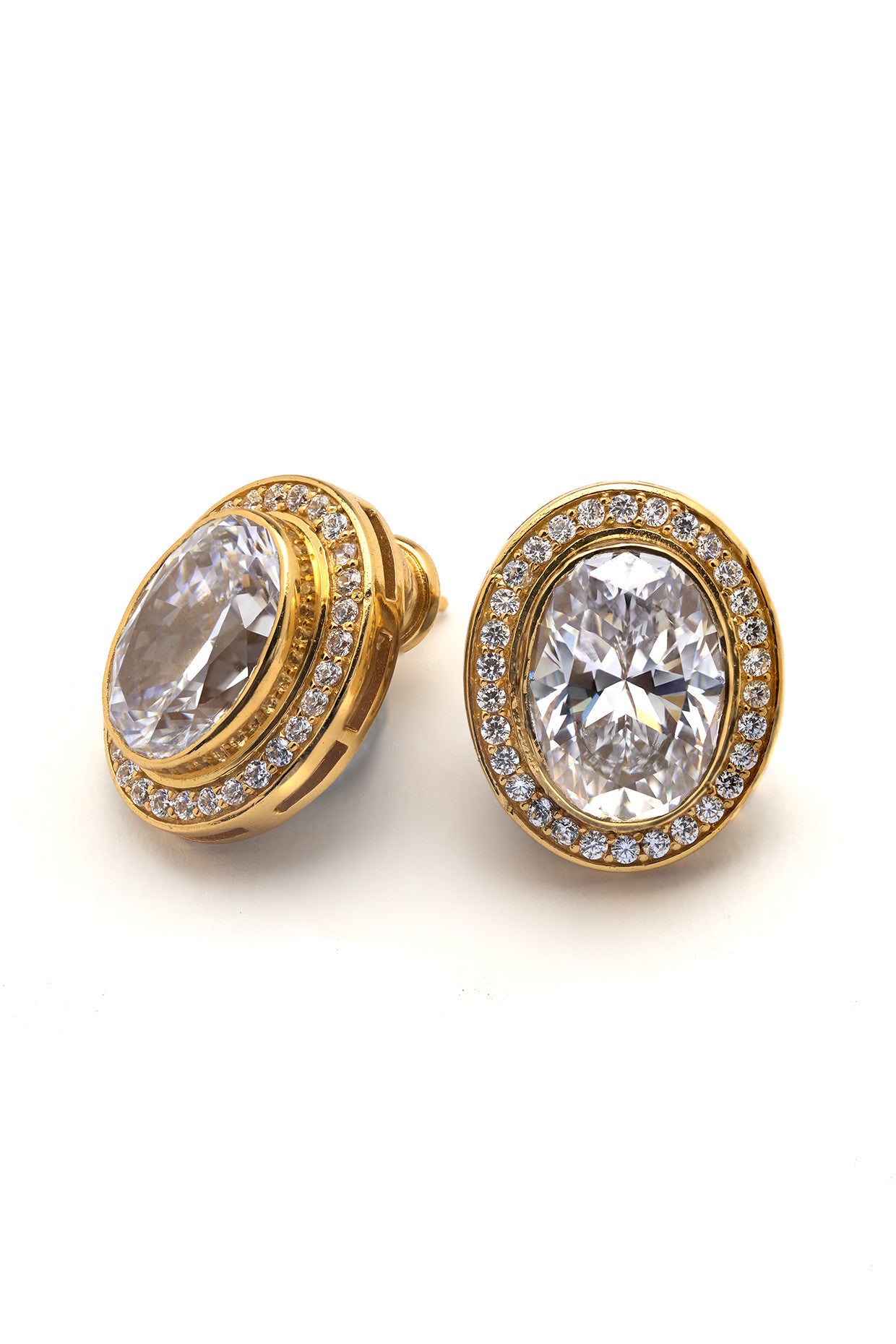 22kt Gold Plated Numisma Studs Earrings