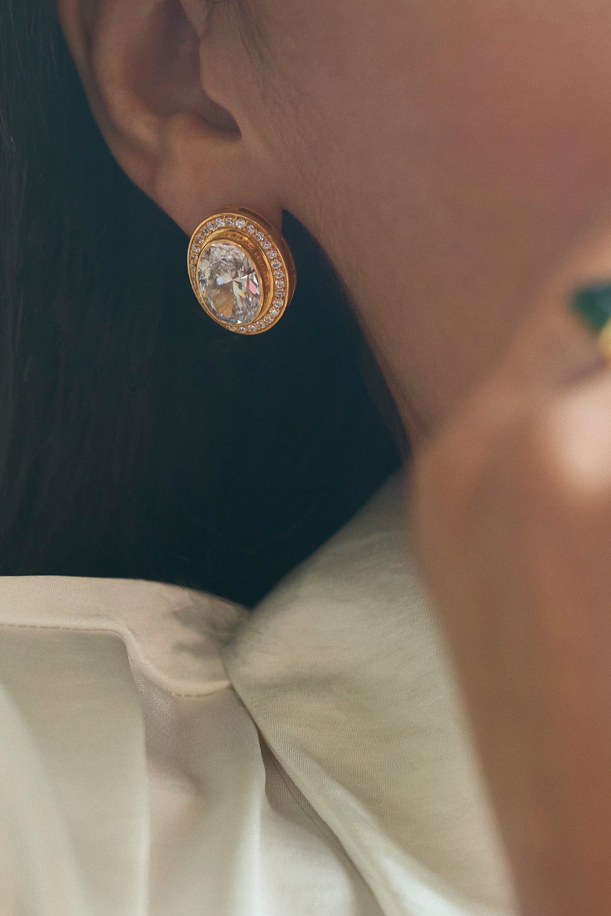 22kt Gold Plated Numisma Studs Earrings