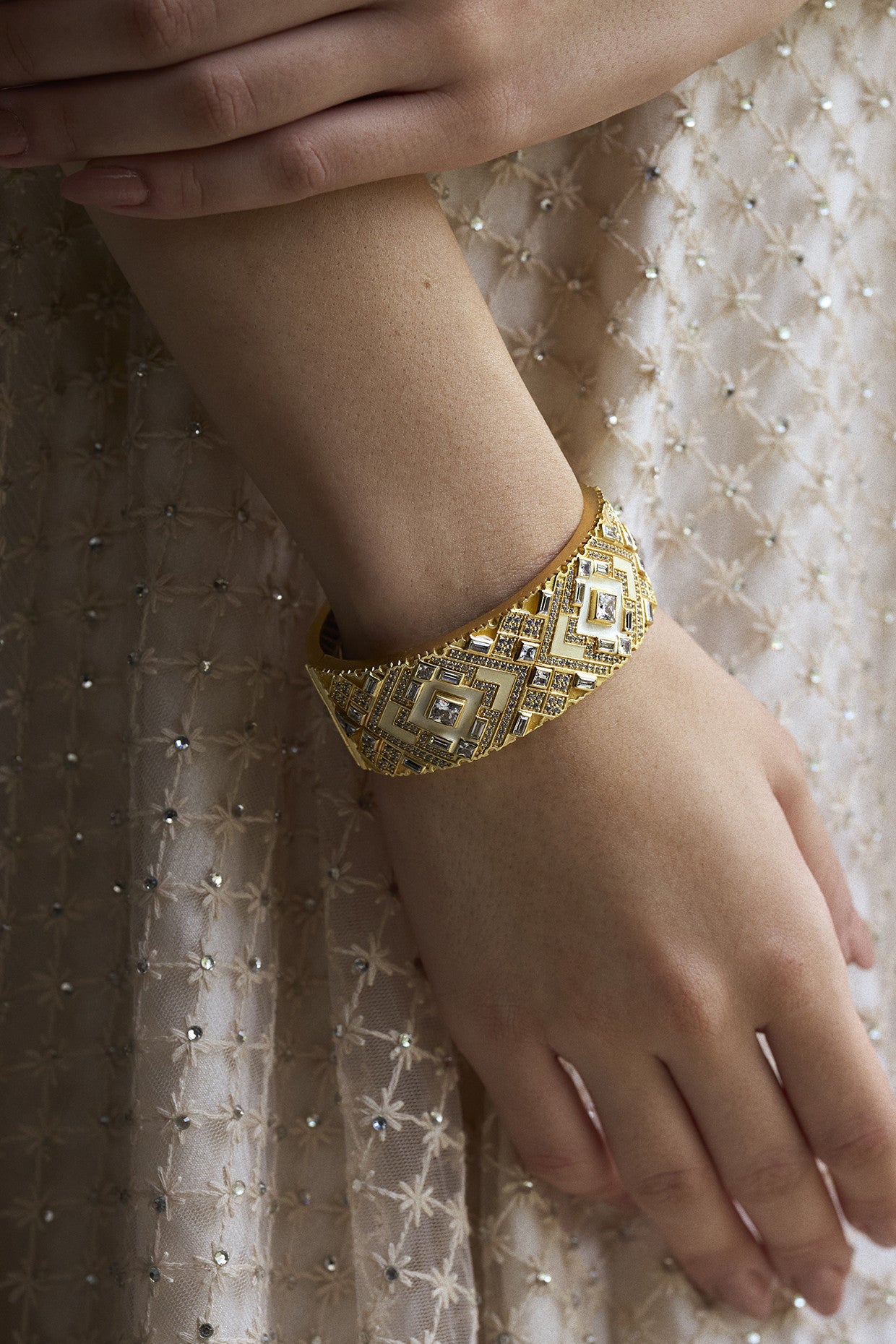 22kt Gold Plated Amelia Bangle