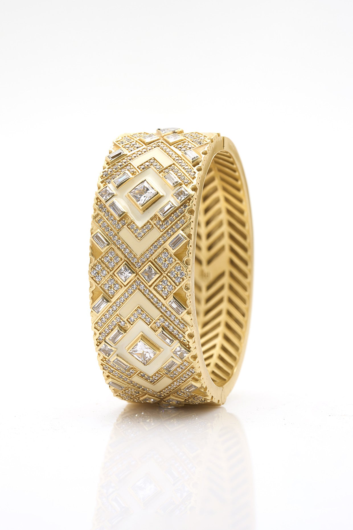 22kt Gold Plated Amelia Bangle