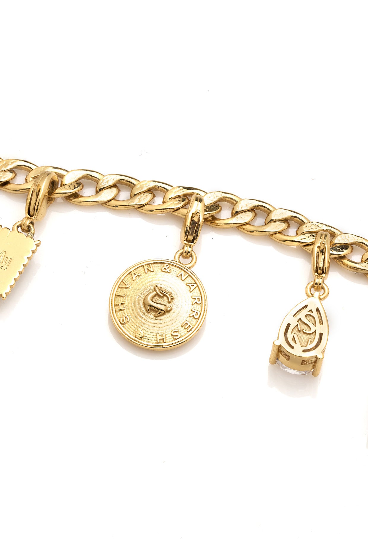 22kt Gold Plated Numsima Charm Bracelet